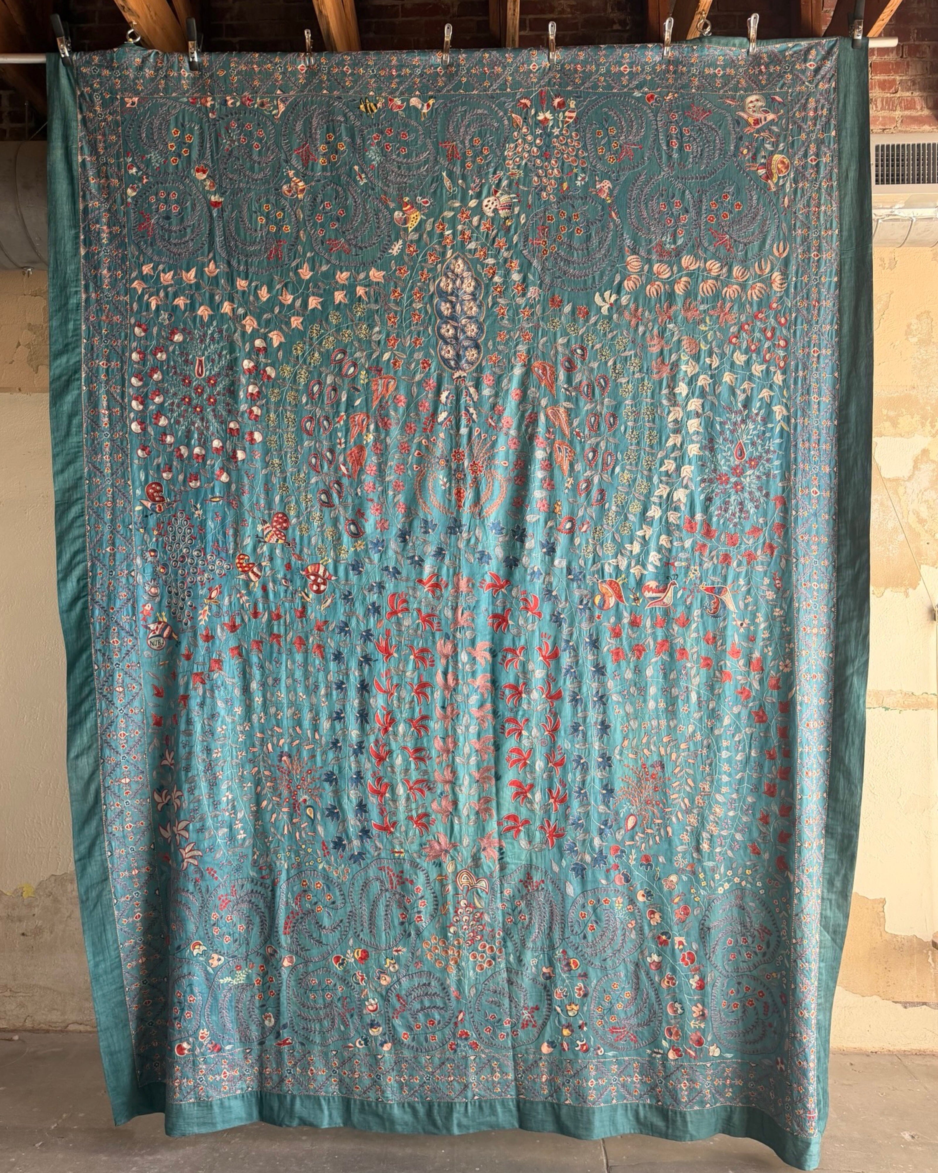 Hand Stitched Suzani (CSSU072523 | 136 x 100") Suzani Aziz Suzani