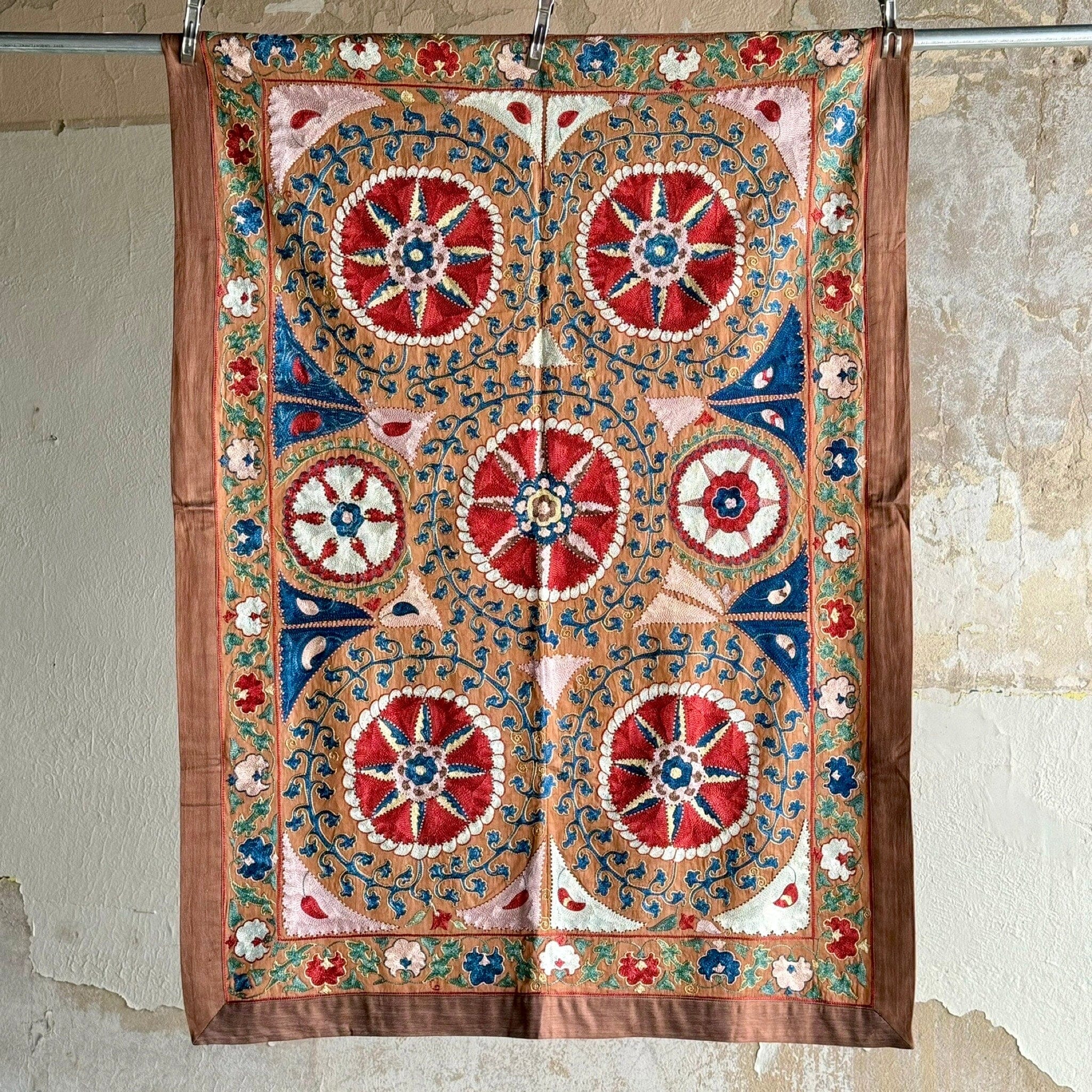 Hand Stitched Suzani (CSSU080324 | 42 x 60") Suzani Aziz Suzani