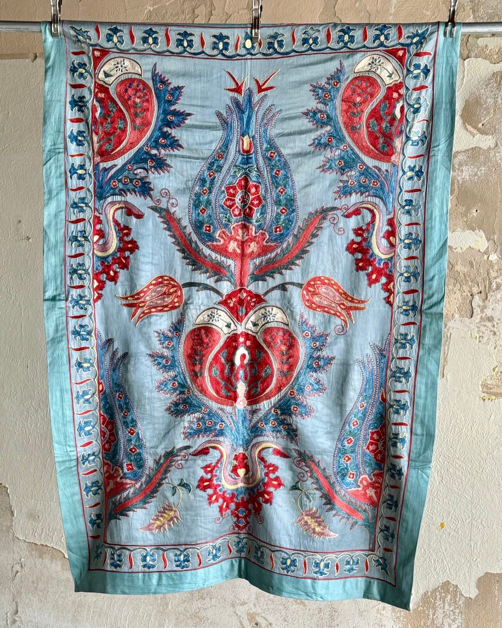 Hand Stitched Suzani (CSSU080424 | 43 x 61") Suzani Aziz Suzani