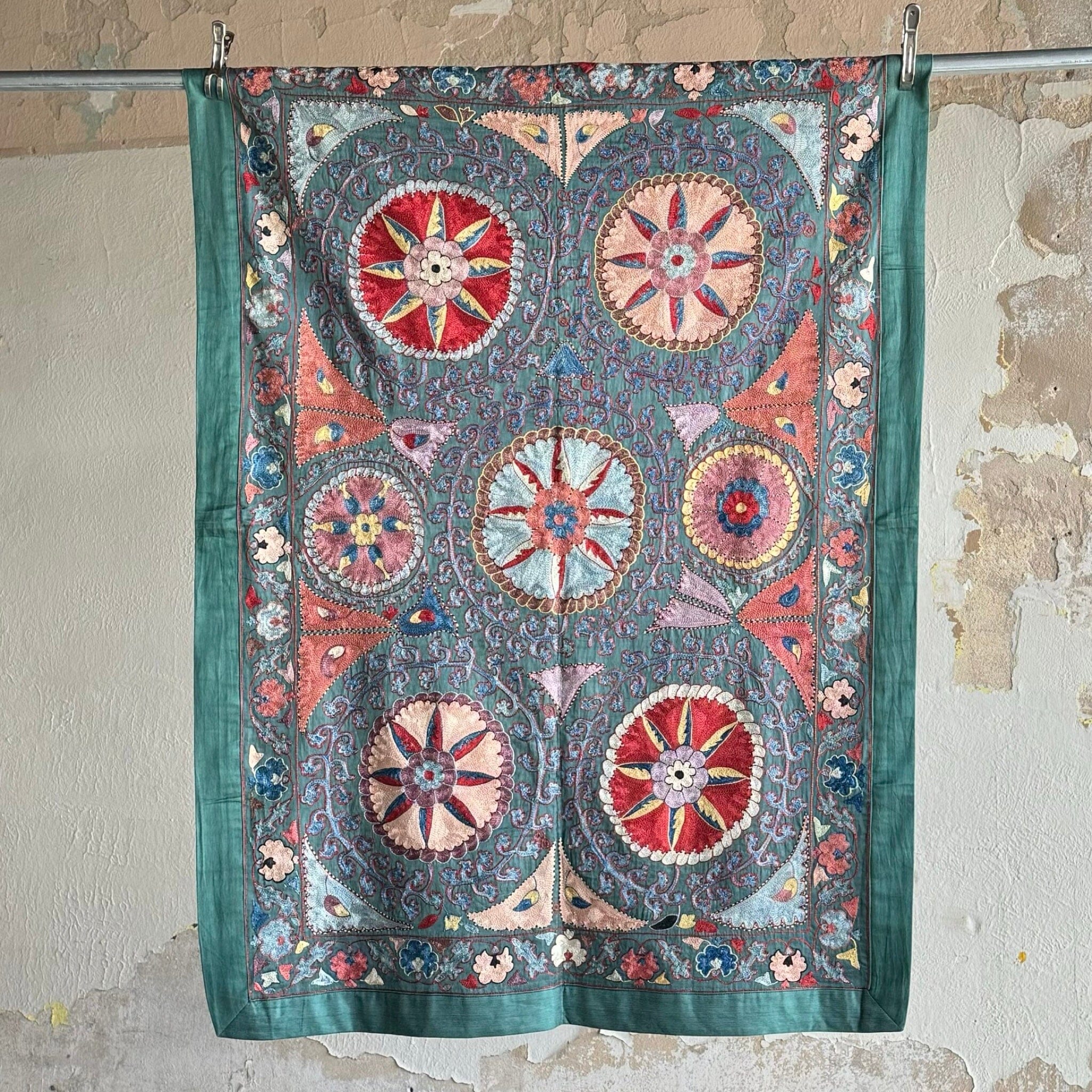 Hand Stitched Suzani (CSSU080924 | 42 x 60") Suzani Aziz Suzani