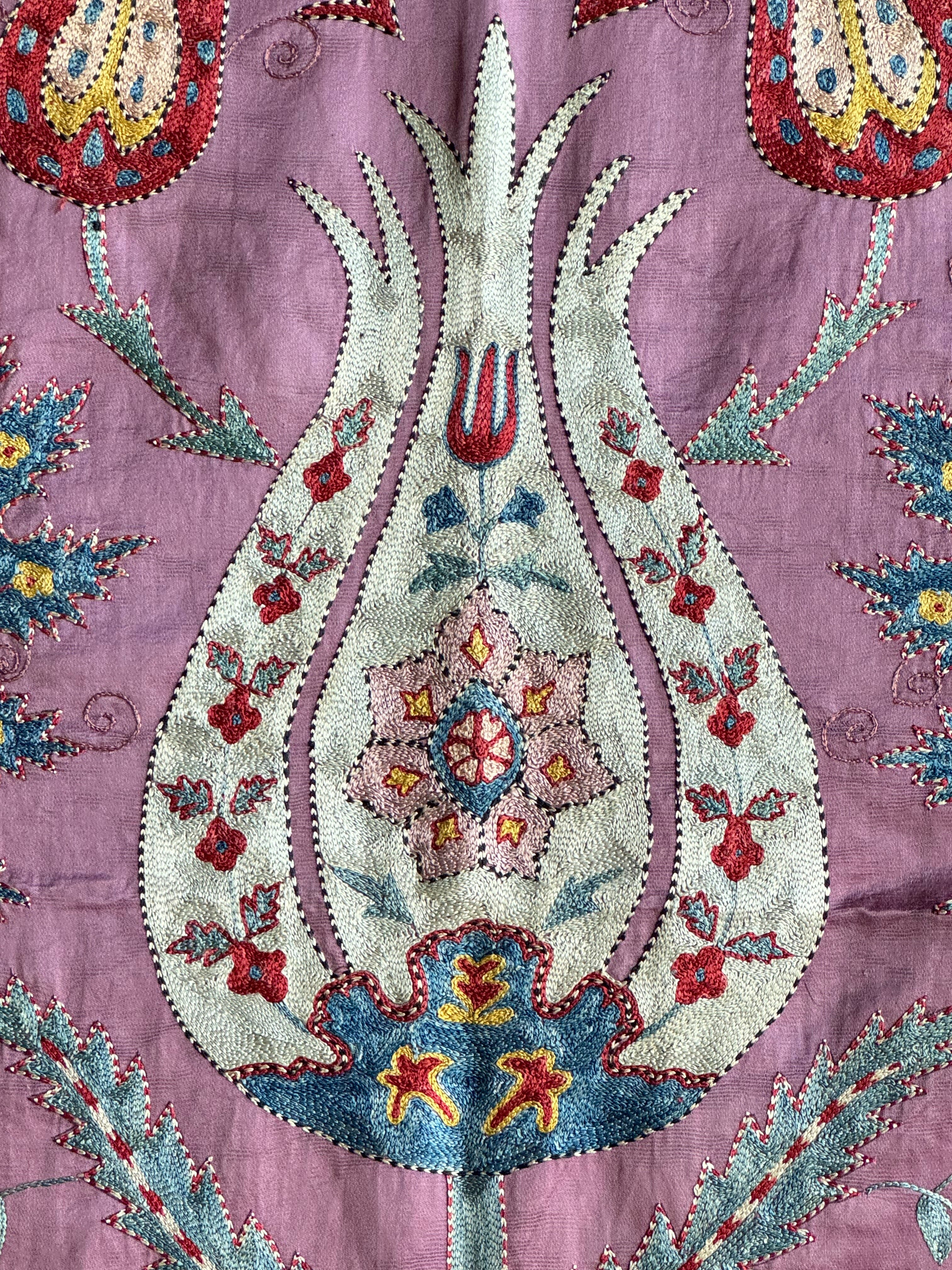 Hand Stitched Suzani (CSSU081124 | 43 x 62") Suzani Aziz Suzani
