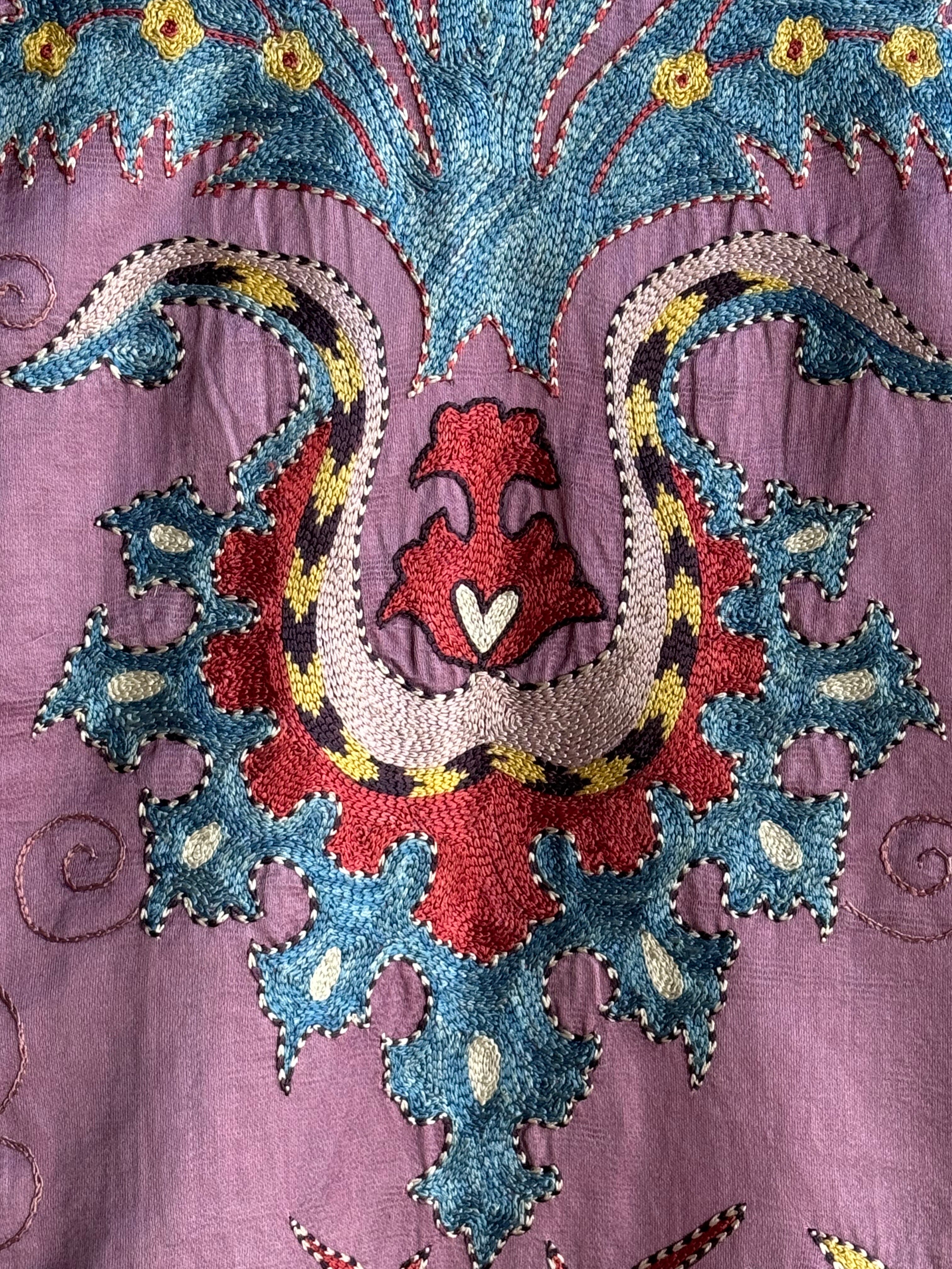 Hand Stitched Suzani (CSSU081124 | 43 x 62") Suzani Aziz Suzani