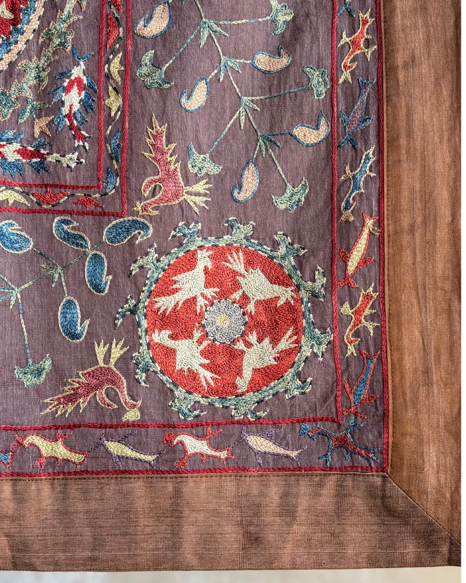 Hand Stitched Suzani (CSSU081324 | 63 x 82") Suzani Aziz Suzani