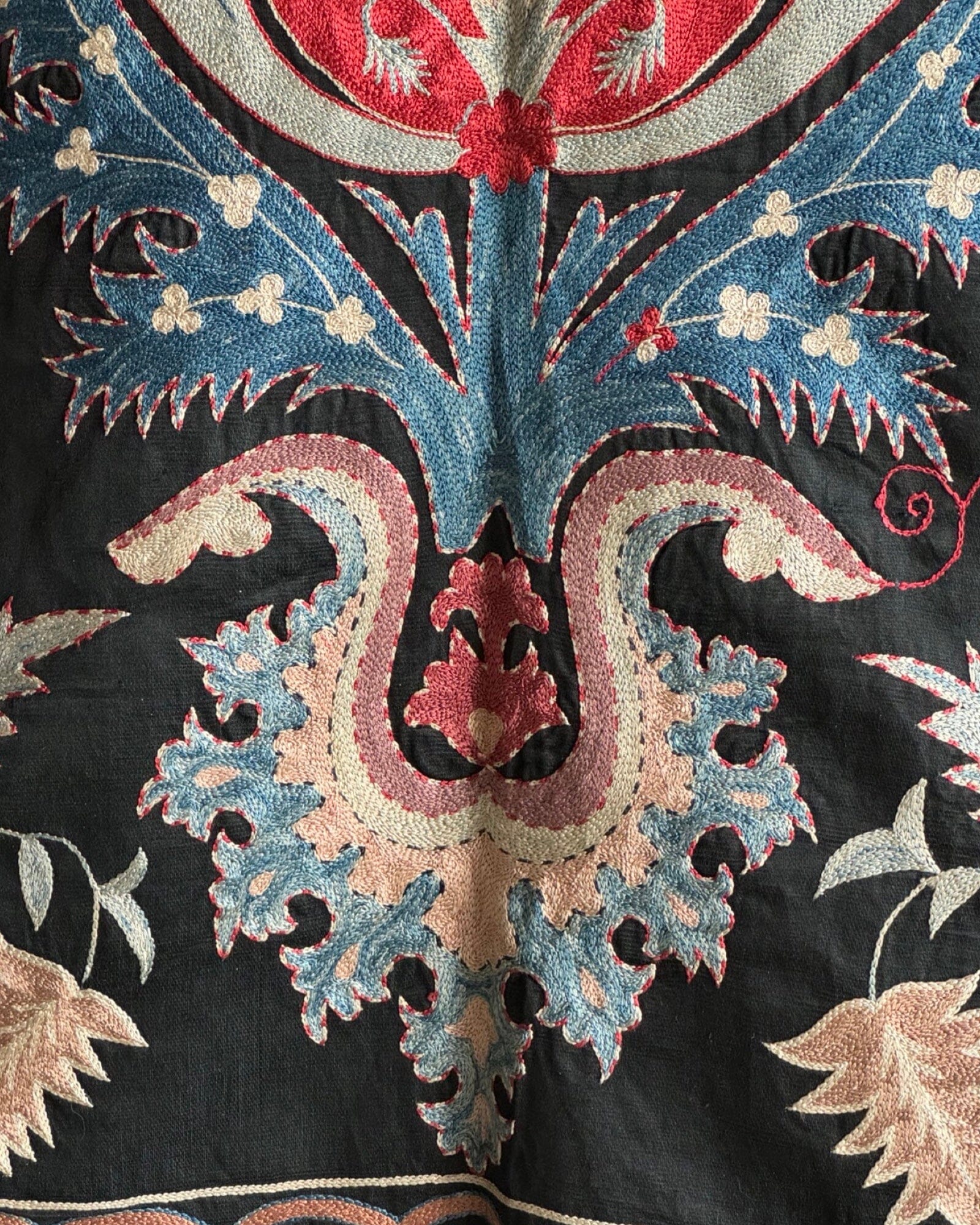Hand Stitched Suzani (CSSU081624 | 64 x 84") Suzani Aziz Suzani