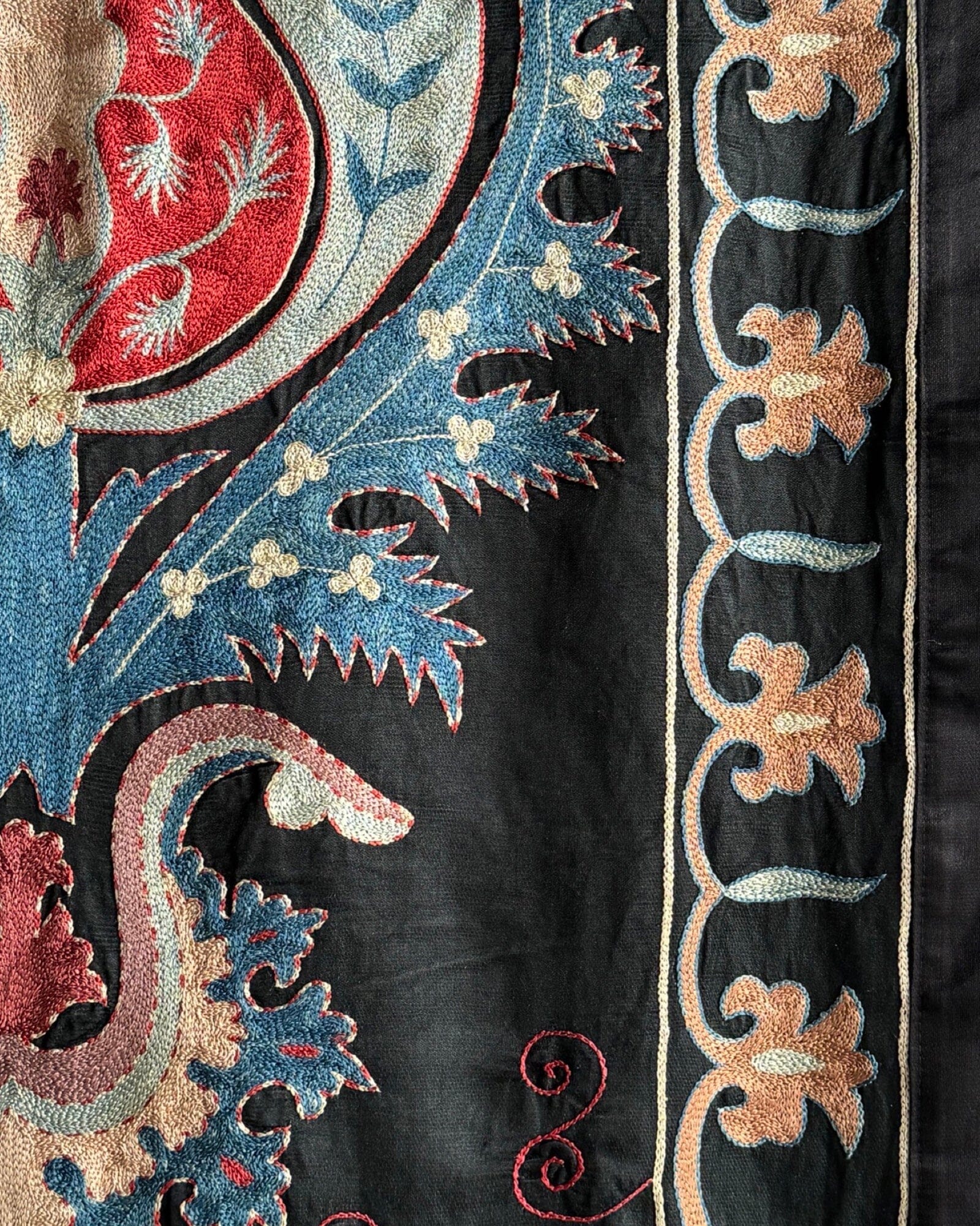 Hand Stitched Suzani (CSSU081624 | 64 x 84") Suzani Aziz Suzani