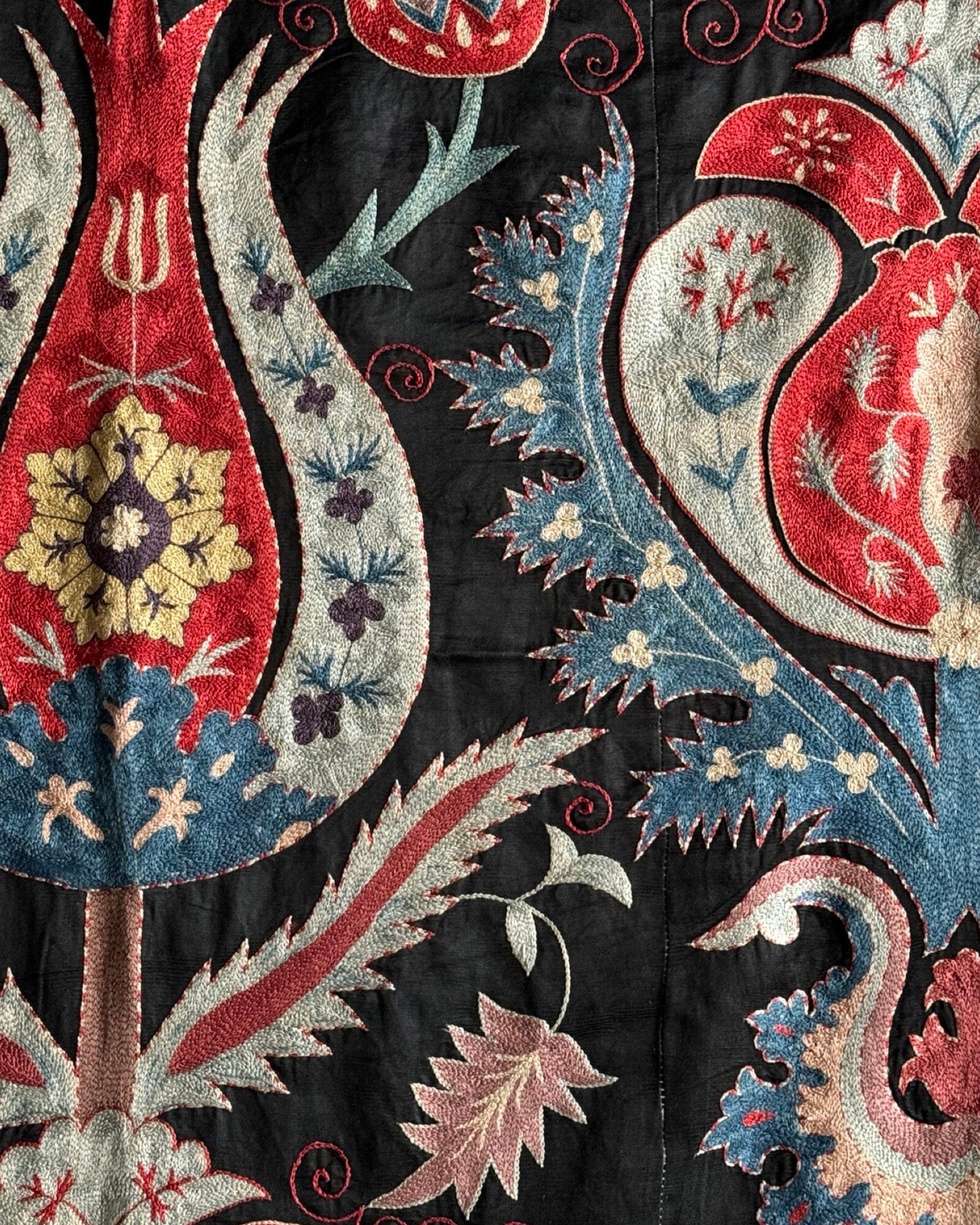 Hand Stitched Suzani (CSSU081624 | 64 x 84") Suzani Aziz Suzani