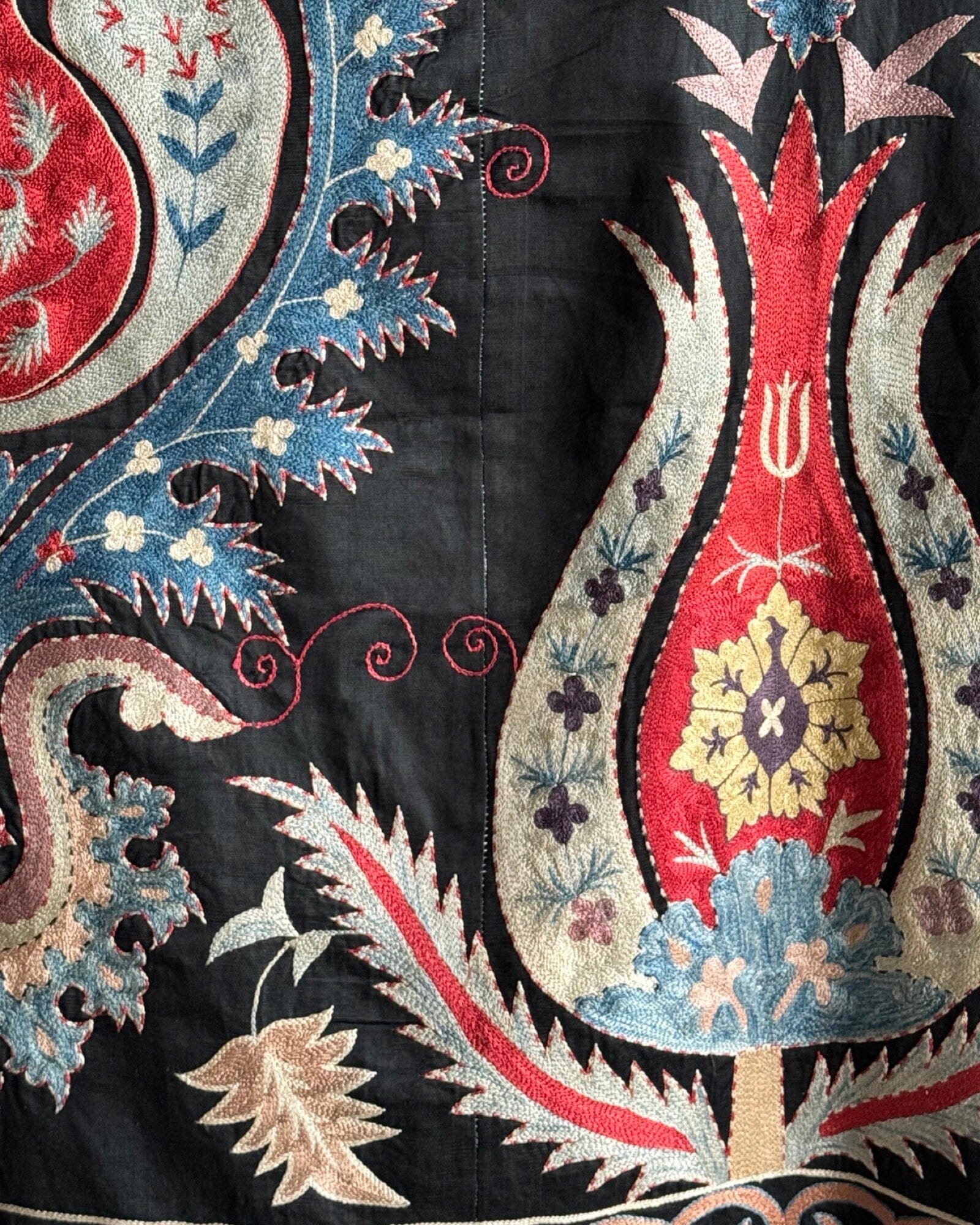 Hand Stitched Suzani (CSSU081624 | 64 x 84") Suzani Aziz Suzani