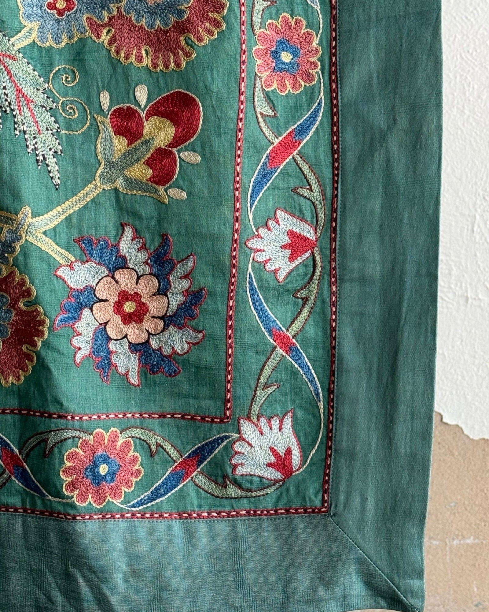 Hand Stitched Suzani (CSSU081824 | 63 x 86") Suzani Aziz Suzani