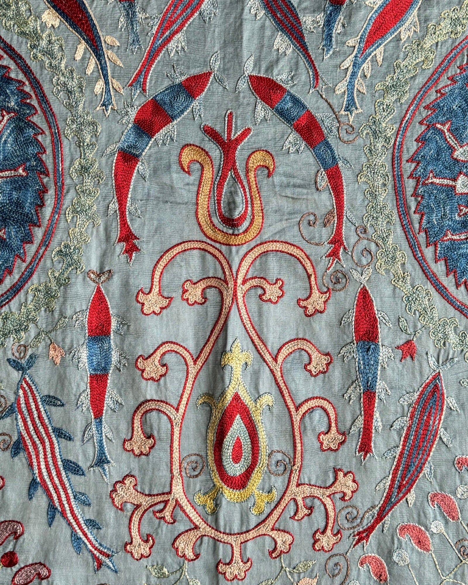 Hand Stitched Suzani (CSSU082224 | 63 x 82") Suzani Aziz Suzani
