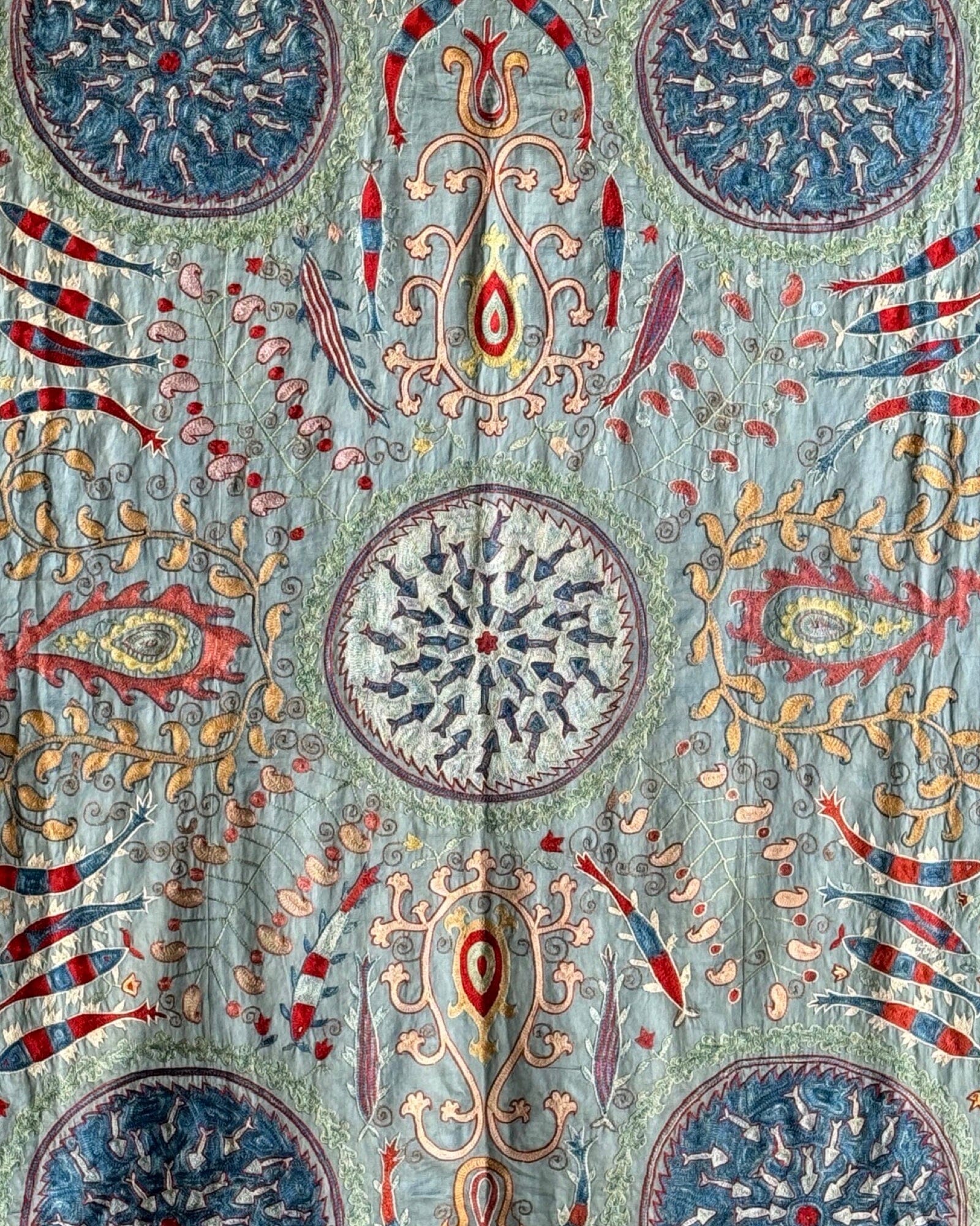 Hand Stitched Suzani (CSSU082224 | 63 x 82") Suzani Aziz Suzani
