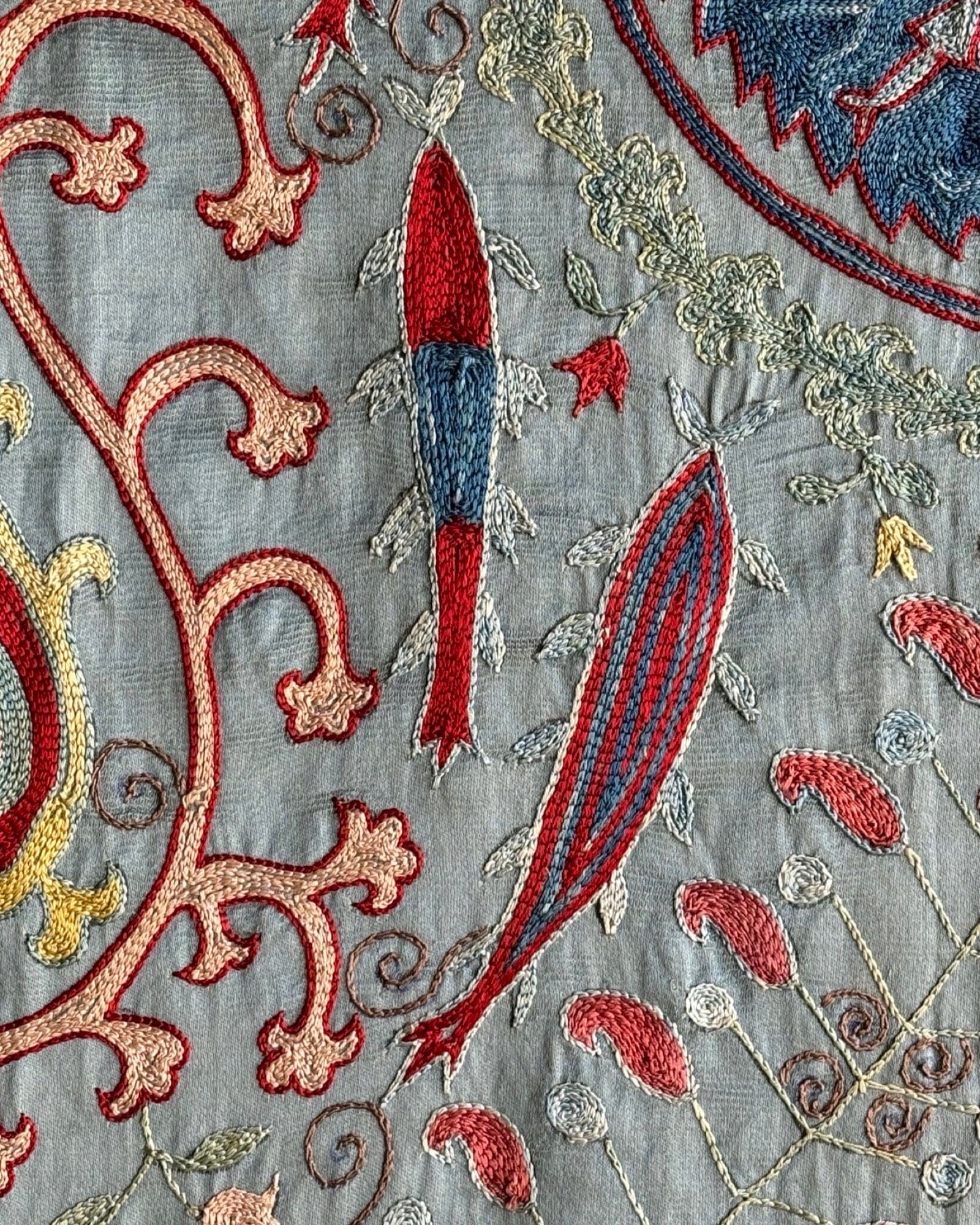 Hand Stitched Suzani (CSSU082224 | 63 x 82") Suzani Aziz Suzani