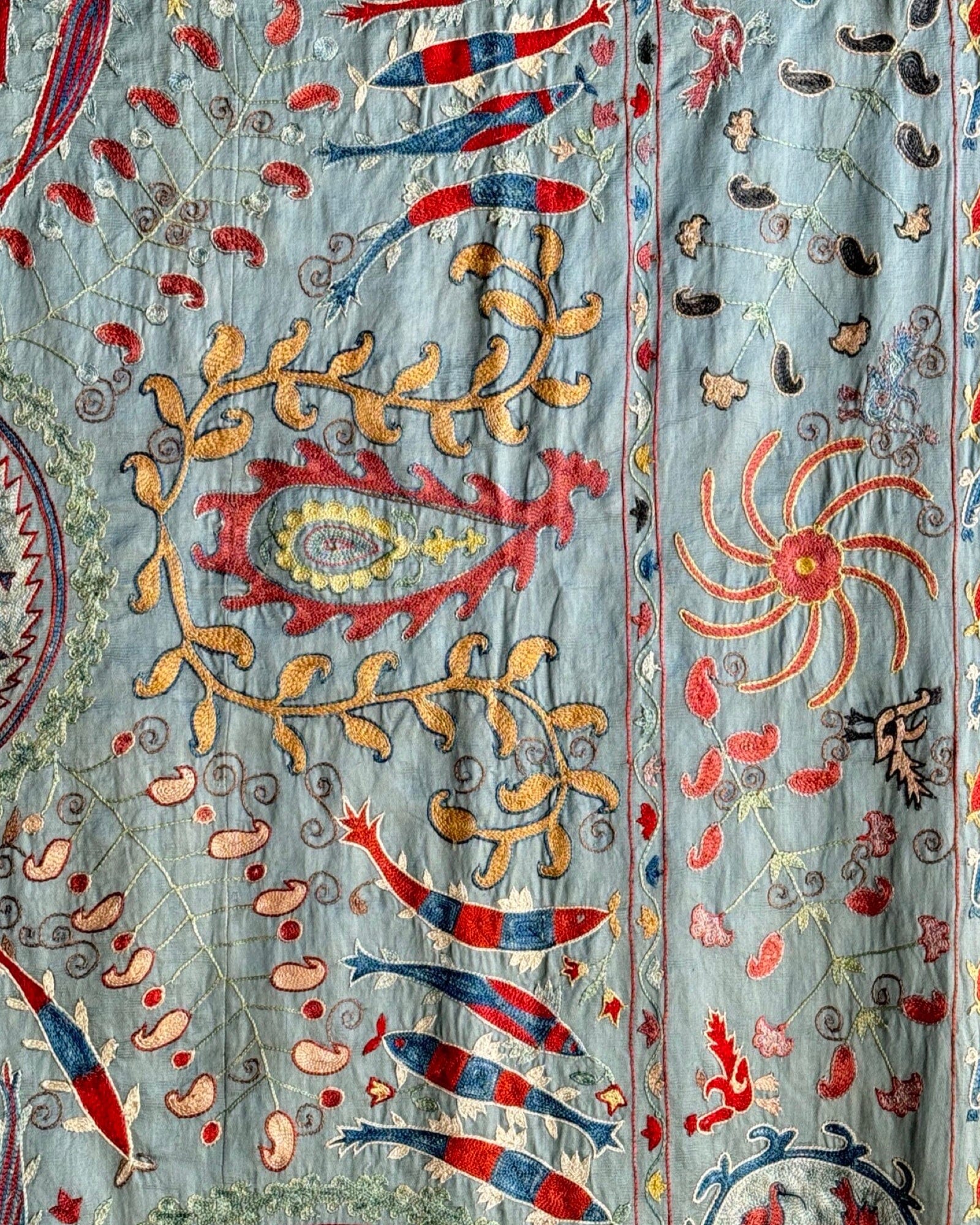 Hand Stitched Suzani (CSSU082224 | 63 x 82") Suzani Aziz Suzani