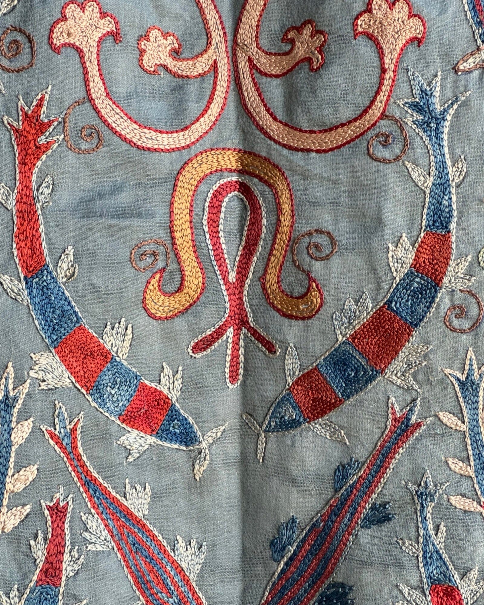 Hand Stitched Suzani (CSSU082224 | 63 x 82") Suzani Aziz Suzani