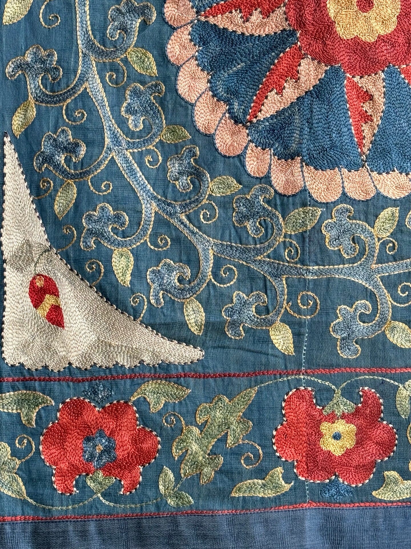 Hand Stitched Suzani (CSSU082424 | 63 x 80") Suzani Aziz Suzani