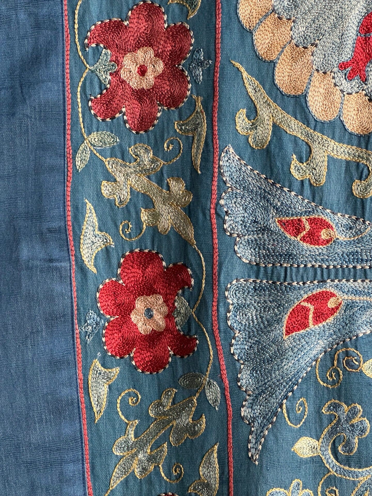 Hand Stitched Suzani (CSSU082424 | 63 x 80") Suzani Aziz Suzani