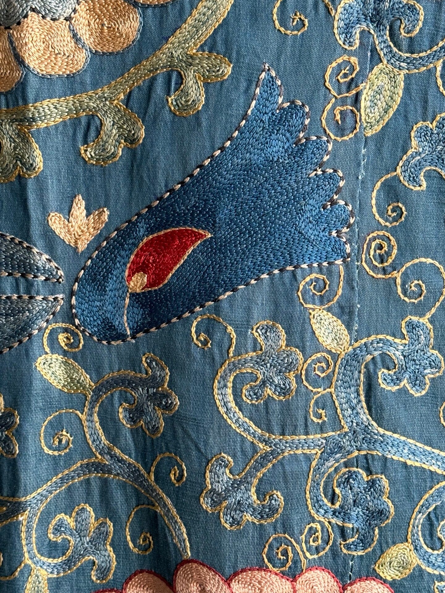 Hand Stitched Suzani (CSSU082424 | 63 x 80") Suzani Aziz Suzani