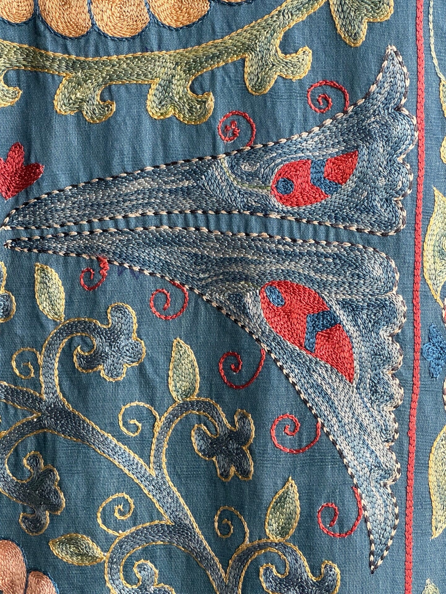 Hand Stitched Suzani (CSSU082424 | 63 x 80") Suzani Aziz Suzani