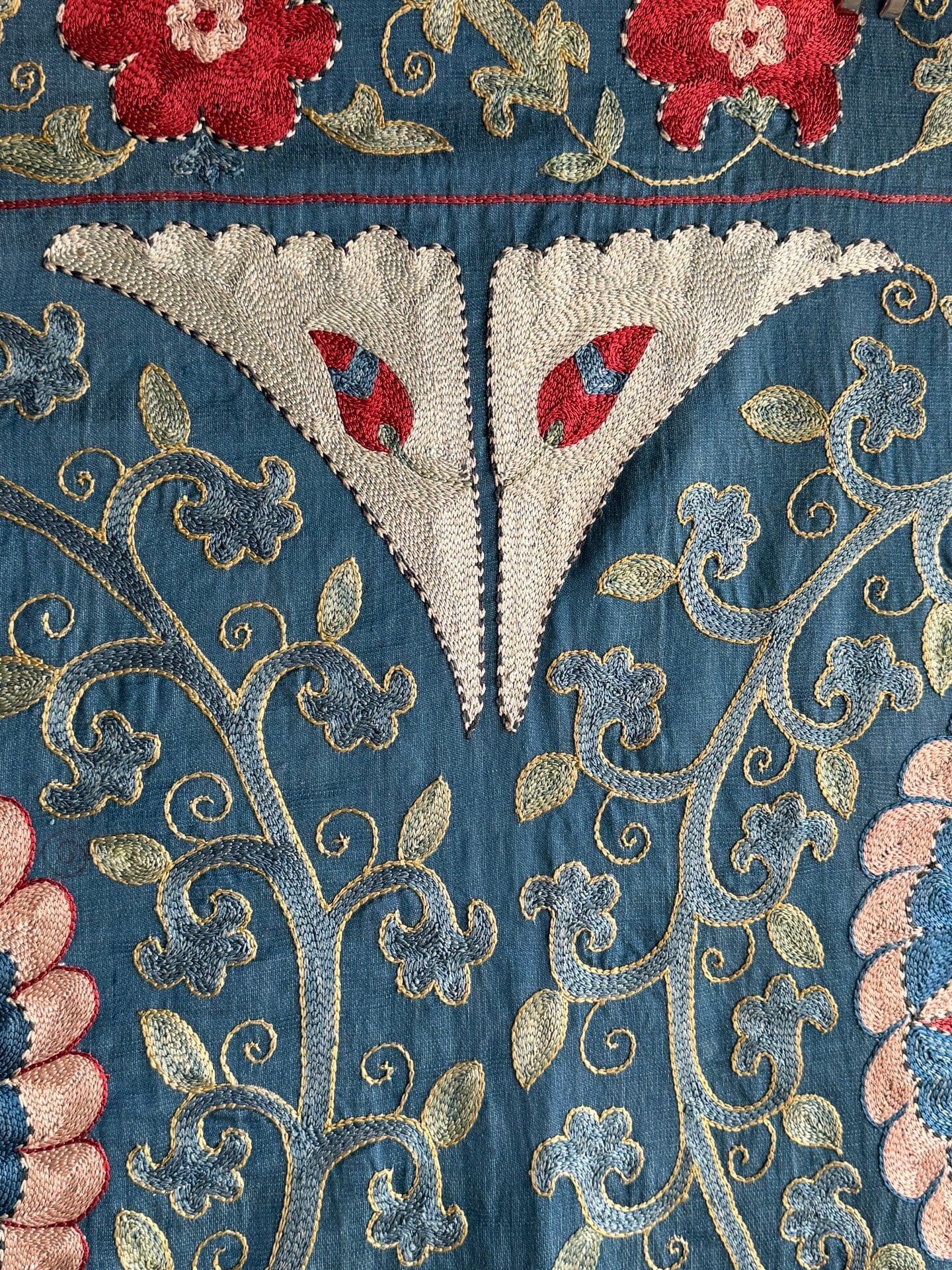 Hand Stitched Suzani (CSSU082424 | 63 x 80") Suzani Aziz Suzani