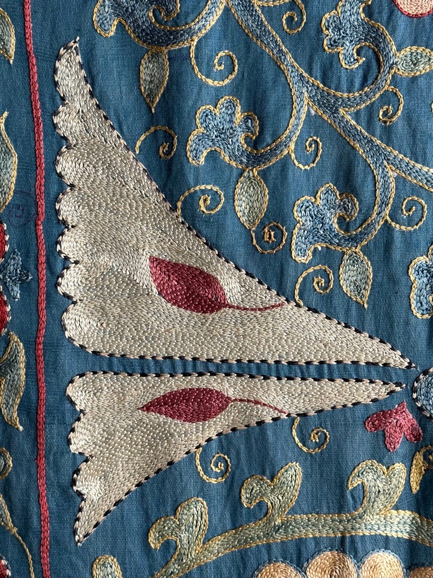 Hand Stitched Suzani (CSSU082424 | 63 x 80") Suzani Aziz Suzani
