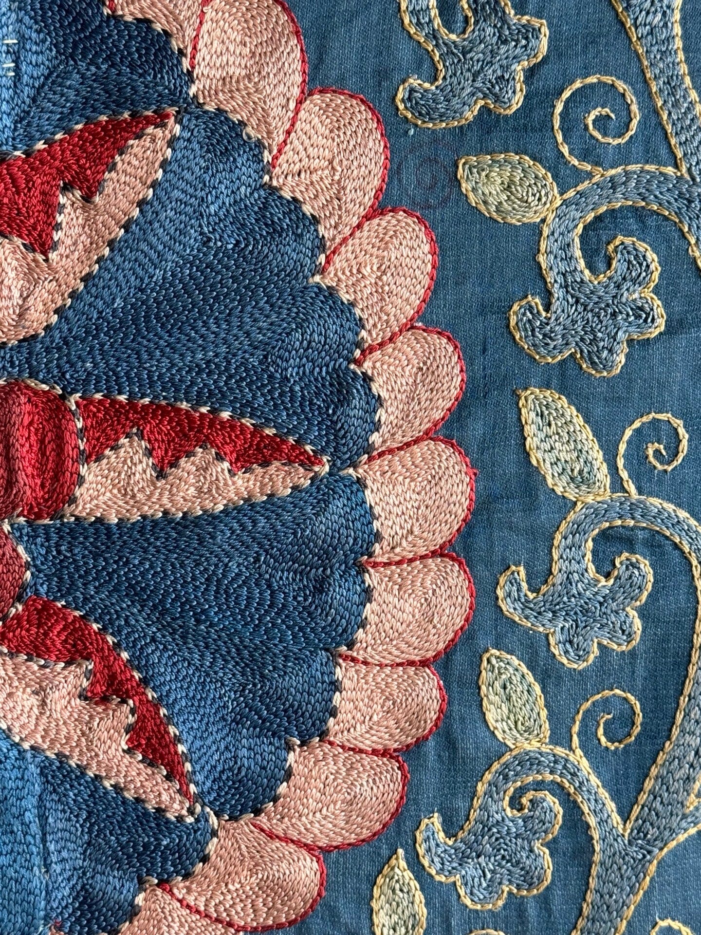 Hand Stitched Suzani (CSSU082424 | 63 x 80") Suzani Aziz Suzani