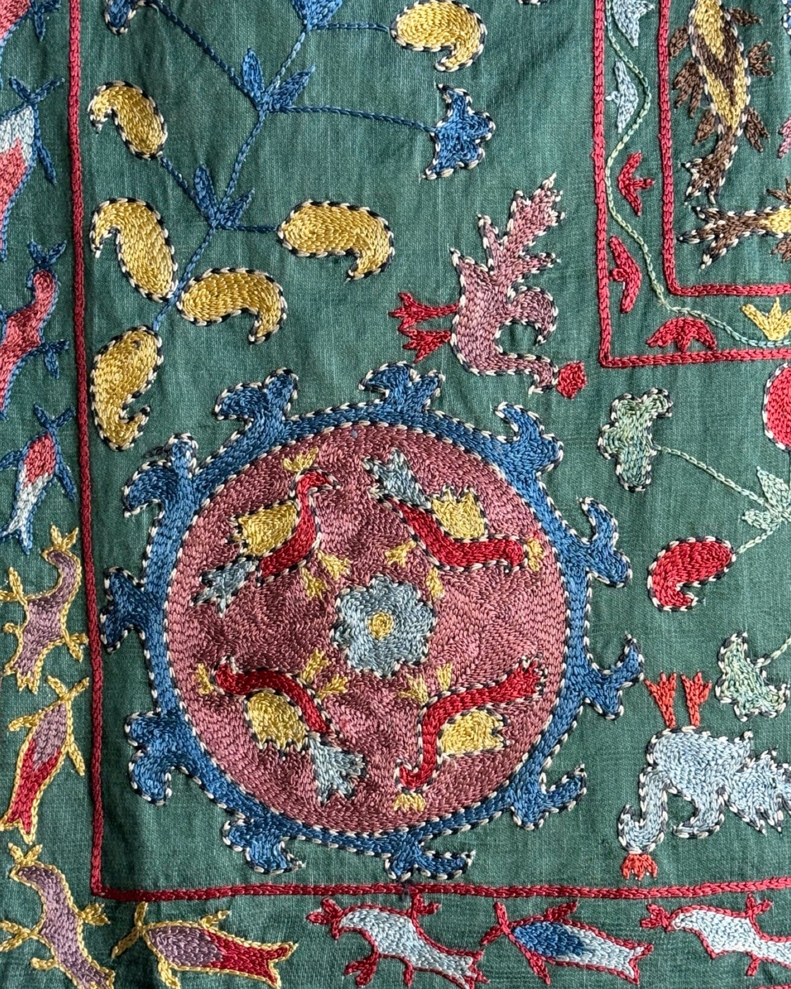 Hand Stitched Suzani (CSSU082524 | 63 x 82") Suzani Aziz Suzani