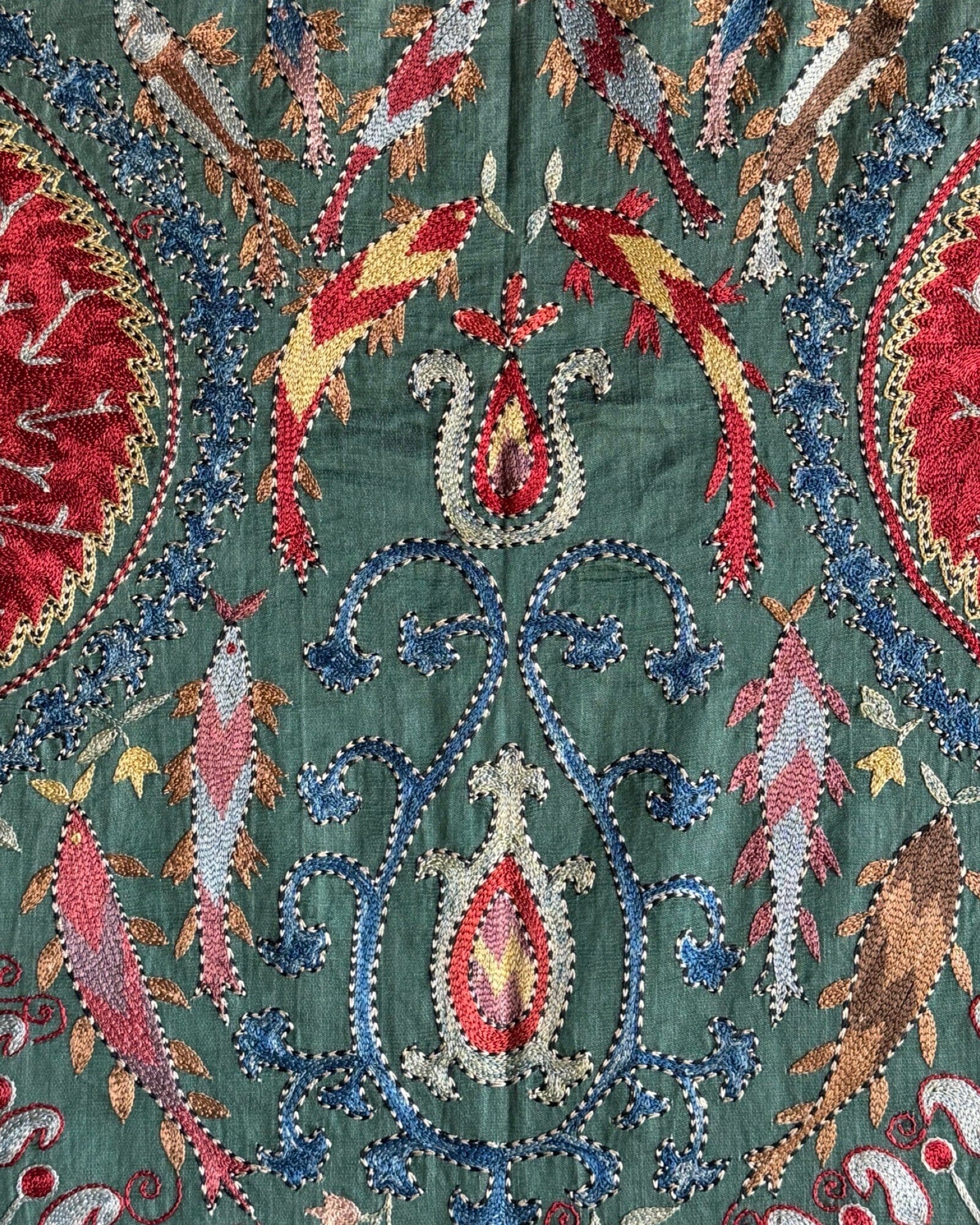 Hand Stitched Suzani (CSSU082524 | 63 x 82") Suzani Aziz Suzani