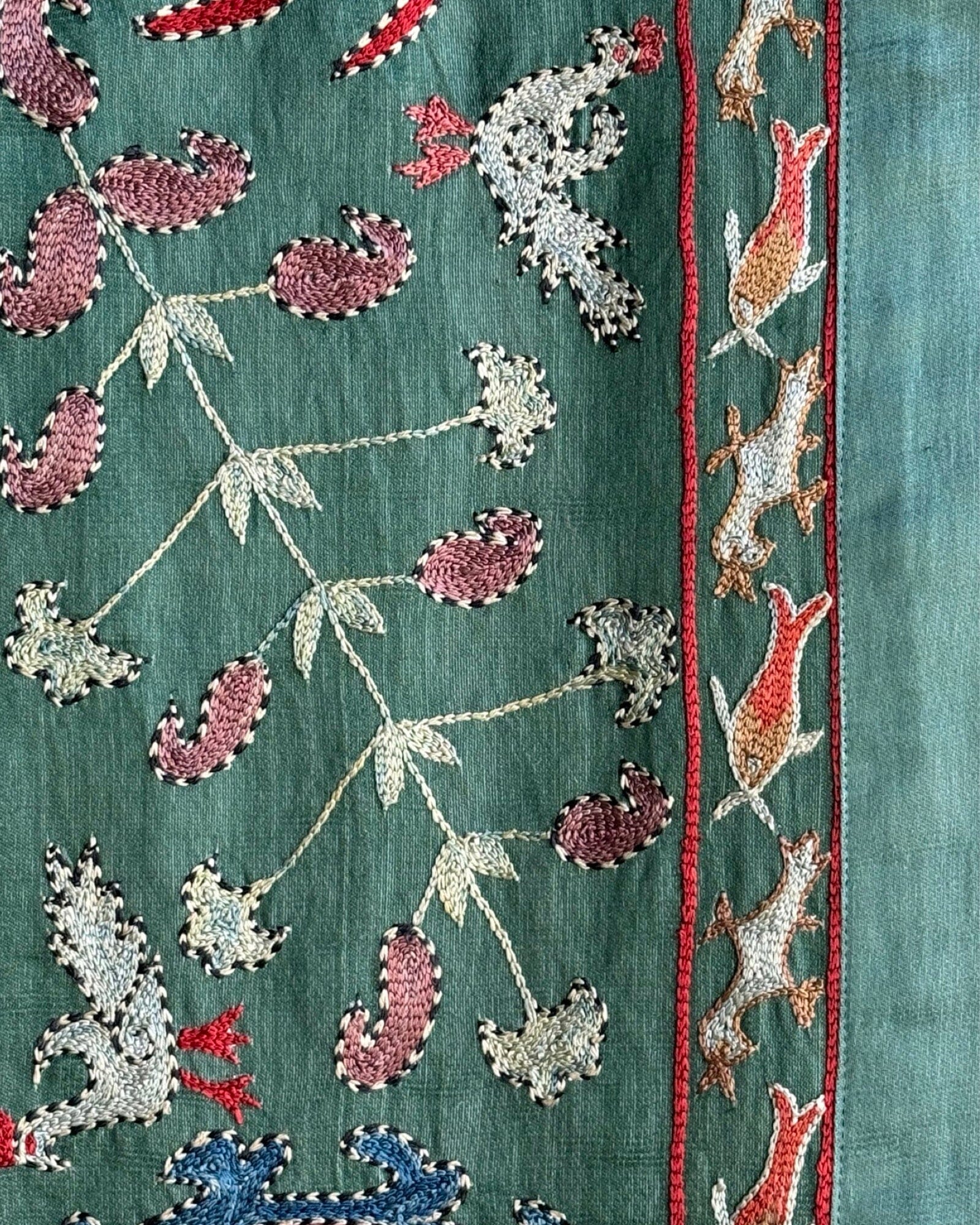 Hand Stitched Suzani (CSSU082524 | 63 x 82") Suzani Aziz Suzani