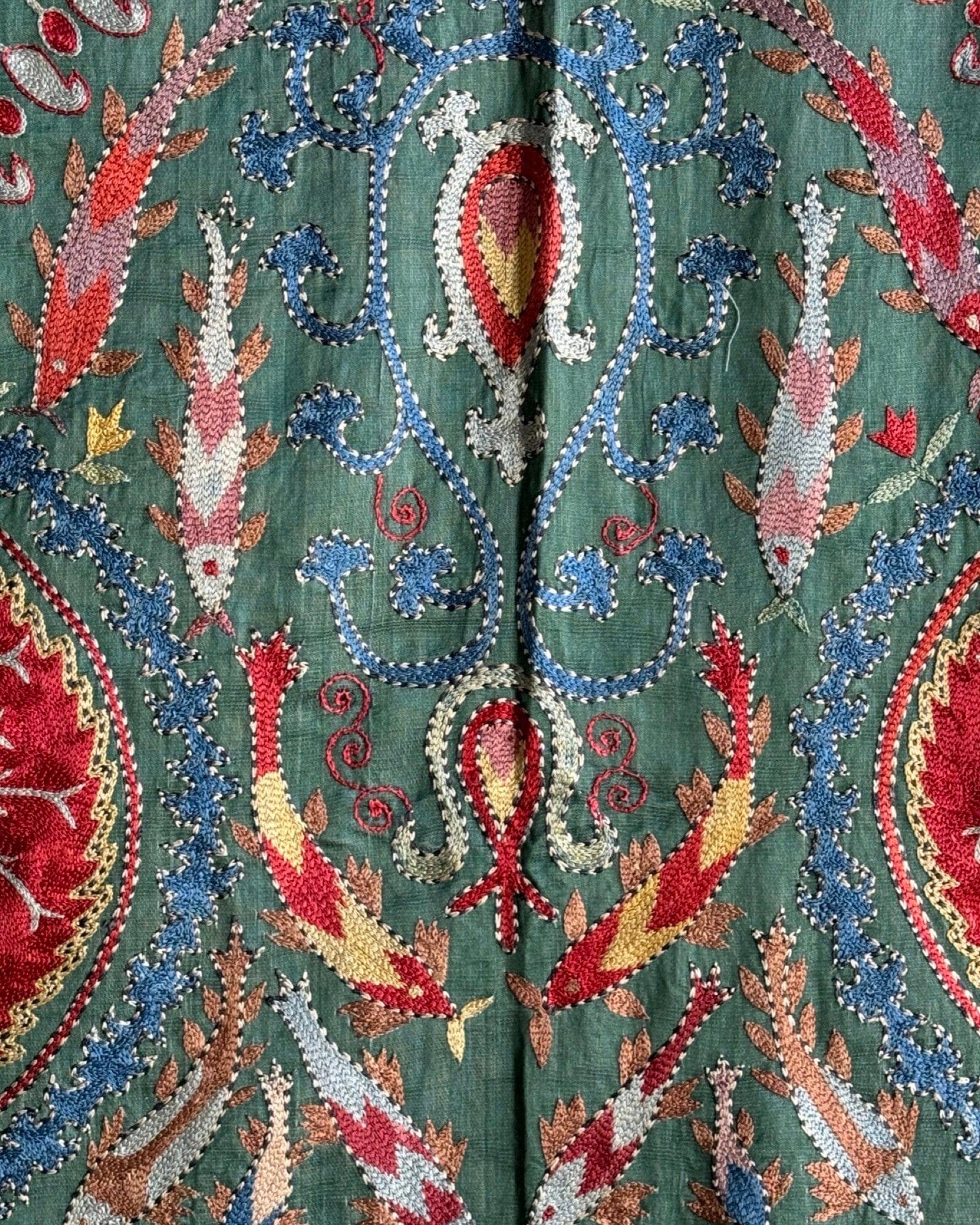 Hand Stitched Suzani (CSSU082524 | 63 x 82") Suzani Aziz Suzani