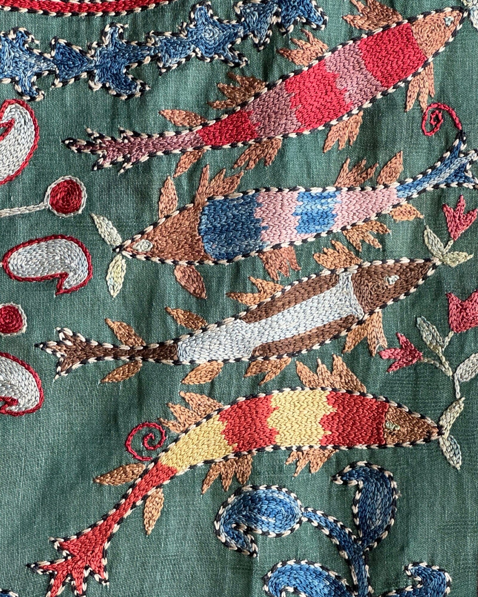 Hand Stitched Suzani (CSSU082524 | 63 x 82") Suzani Aziz Suzani