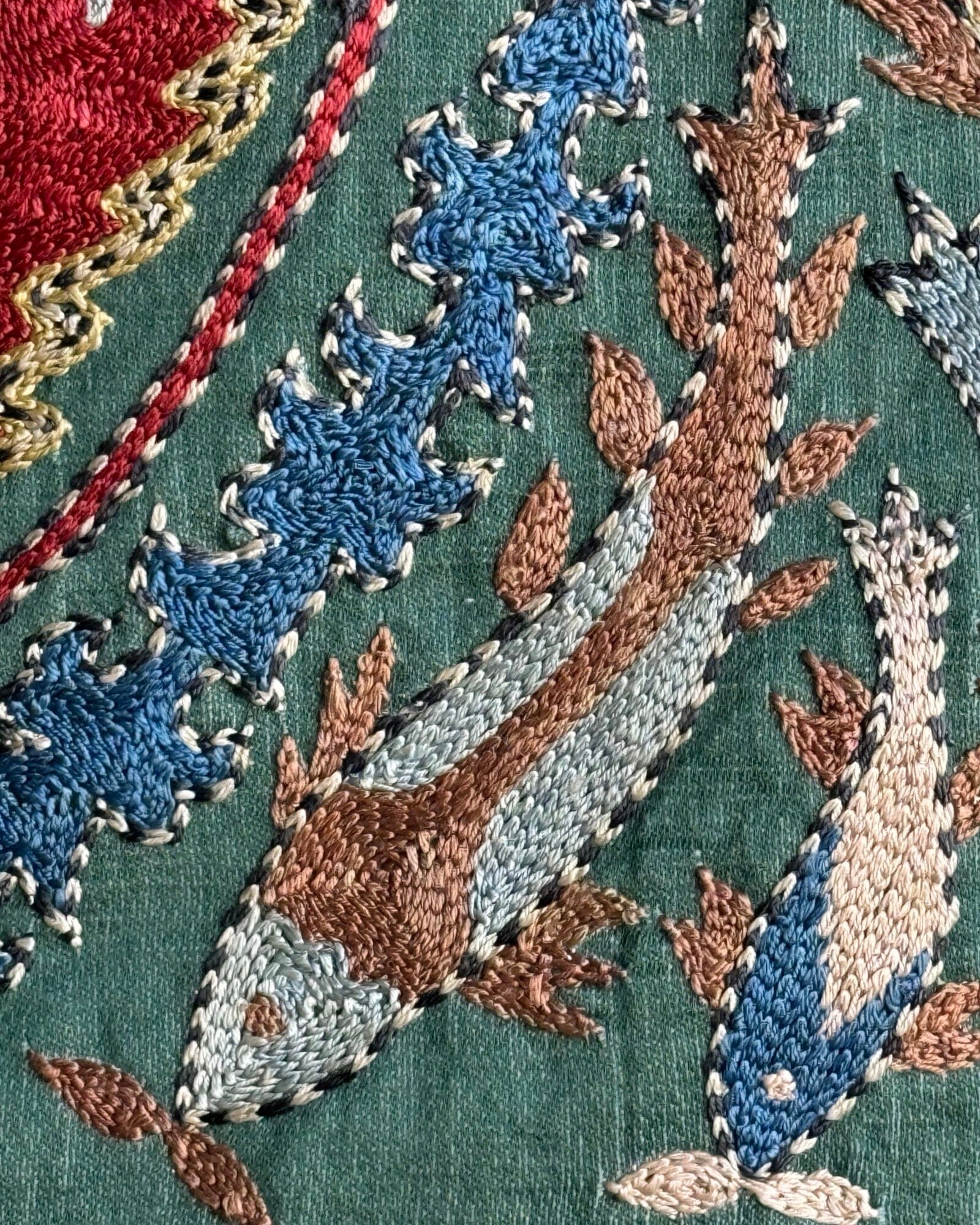 Hand Stitched Suzani (CSSU082524 | 63 x 82") Suzani Aziz Suzani
