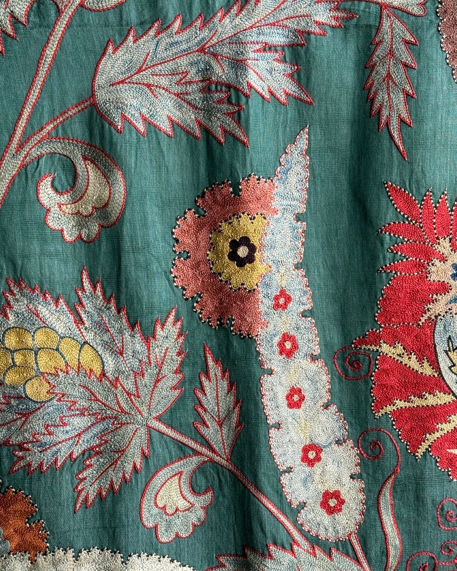 Hand Stitched Suzani (CSSU082624 | 63 x 86") Suzani Aziz Suzani