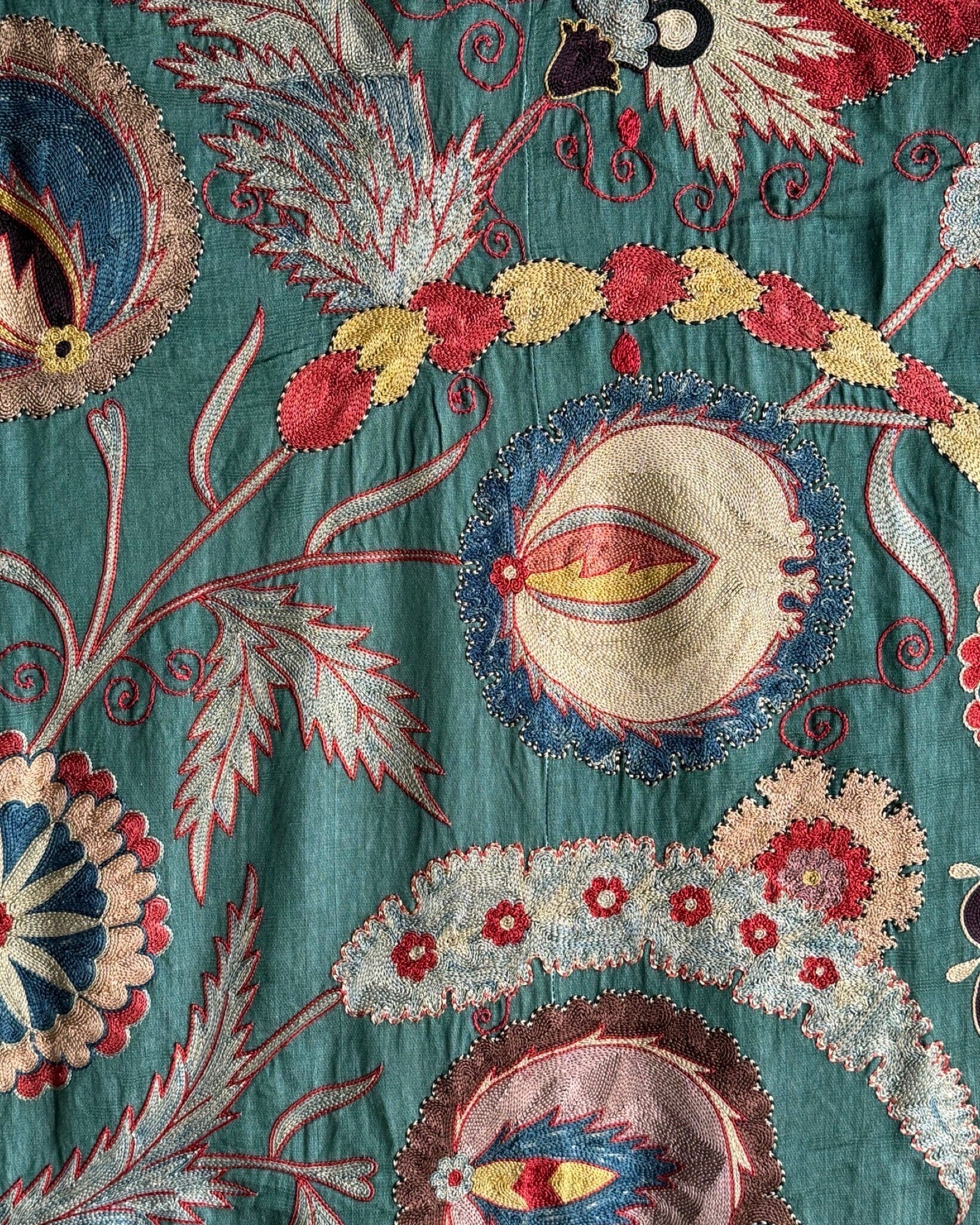 Hand Stitched Suzani (CSSU082624 | 63 x 86") Suzani Aziz Suzani