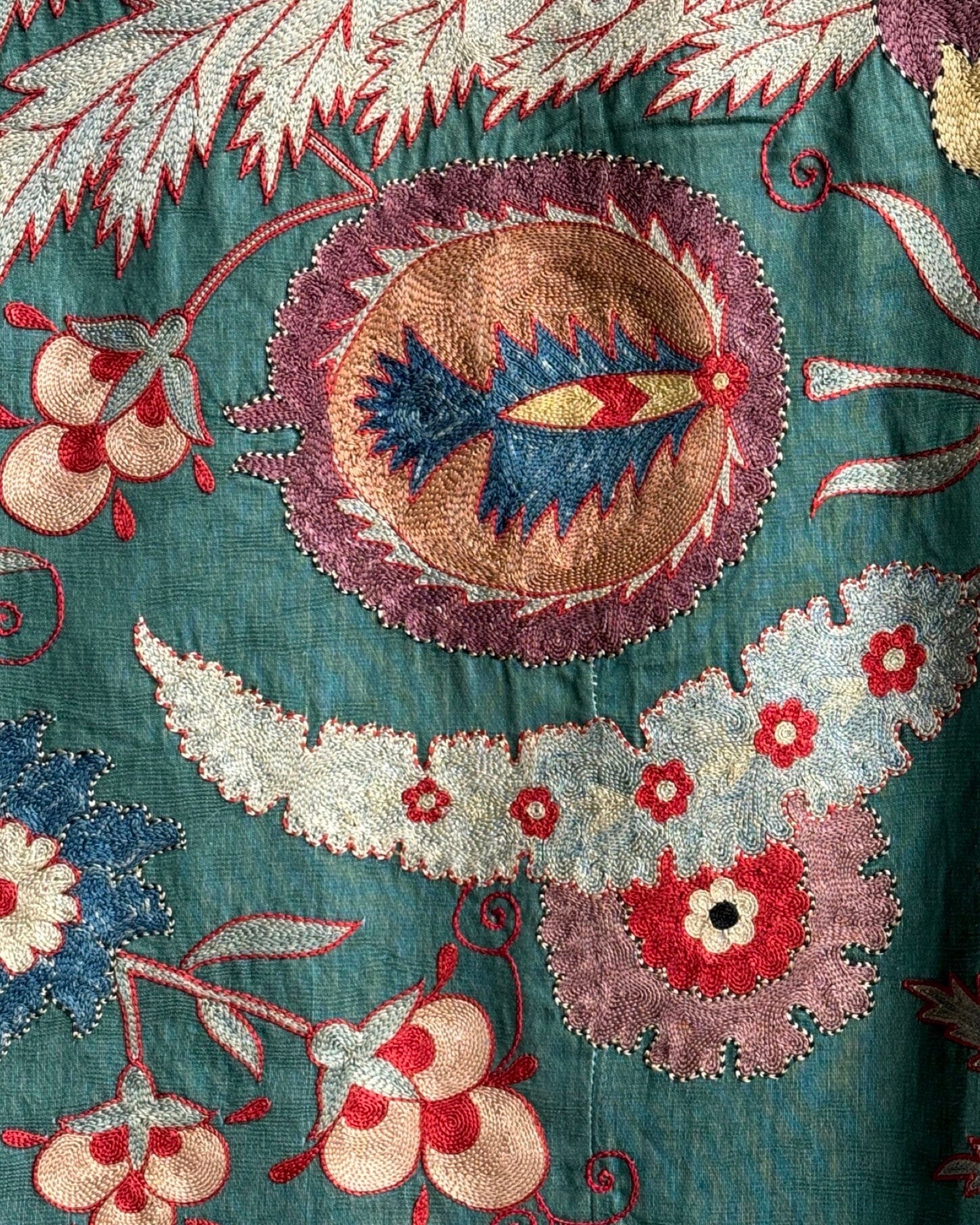 Hand Stitched Suzani (CSSU082624 | 63 x 86") Suzani Aziz Suzani