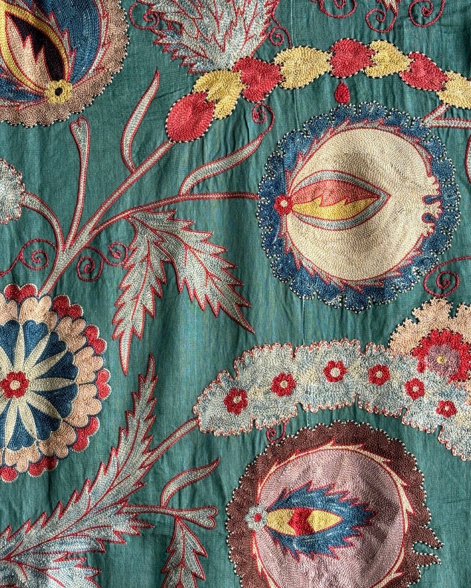Hand Stitched Suzani (CSSU082624 | 63 x 86") Suzani Aziz Suzani