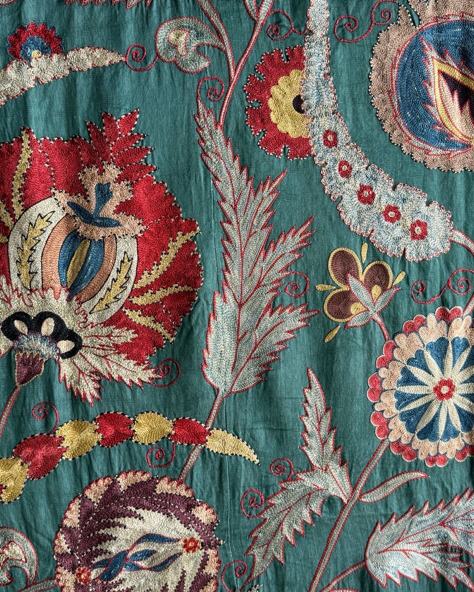 Hand Stitched Suzani (CSSU082624 | 63 x 86") Suzani Aziz Suzani