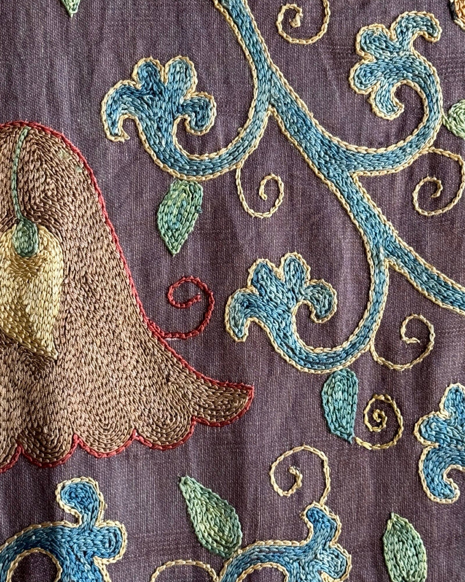 Hand Stitched Suzani (CSSU082724 | 63 x 82") Suzani Aziz Suzani