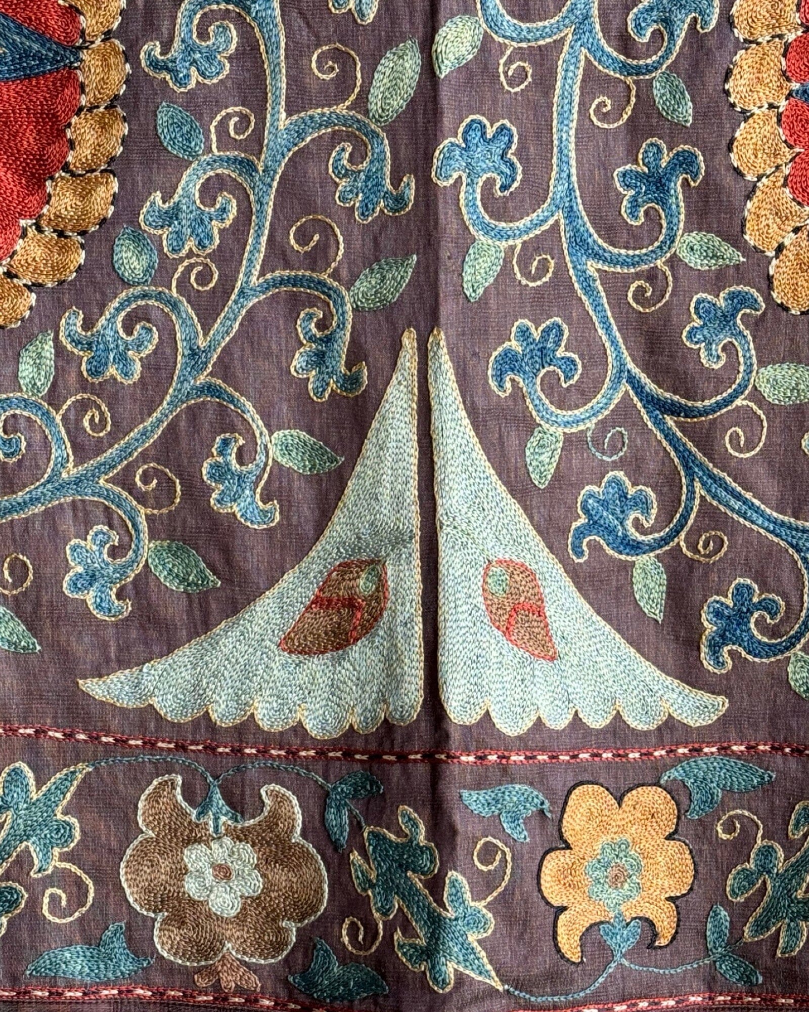Hand Stitched Suzani (CSSU082724 | 63 x 82") Suzani Aziz Suzani