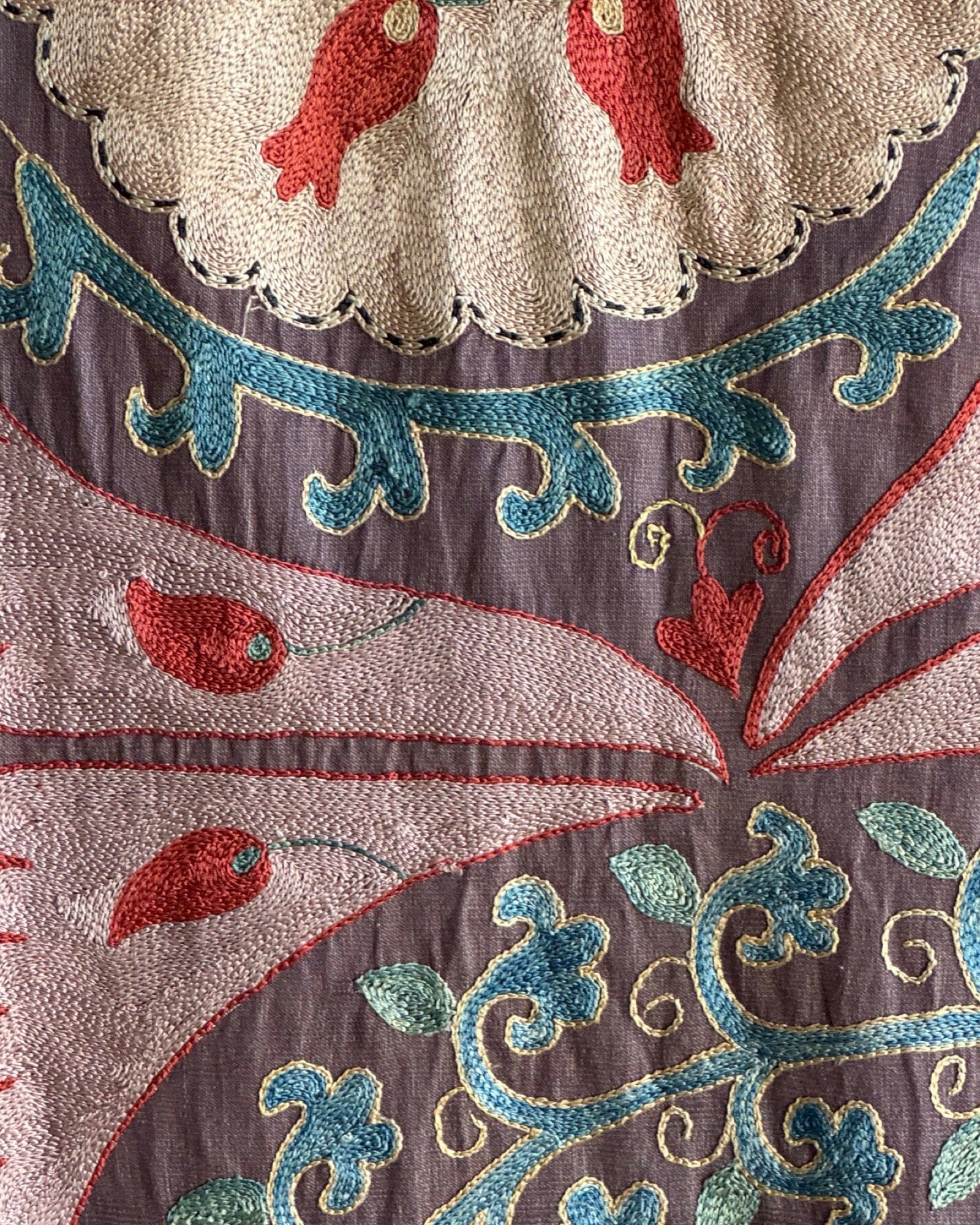 Hand Stitched Suzani (CSSU082724 | 63 x 82") Suzani Aziz Suzani