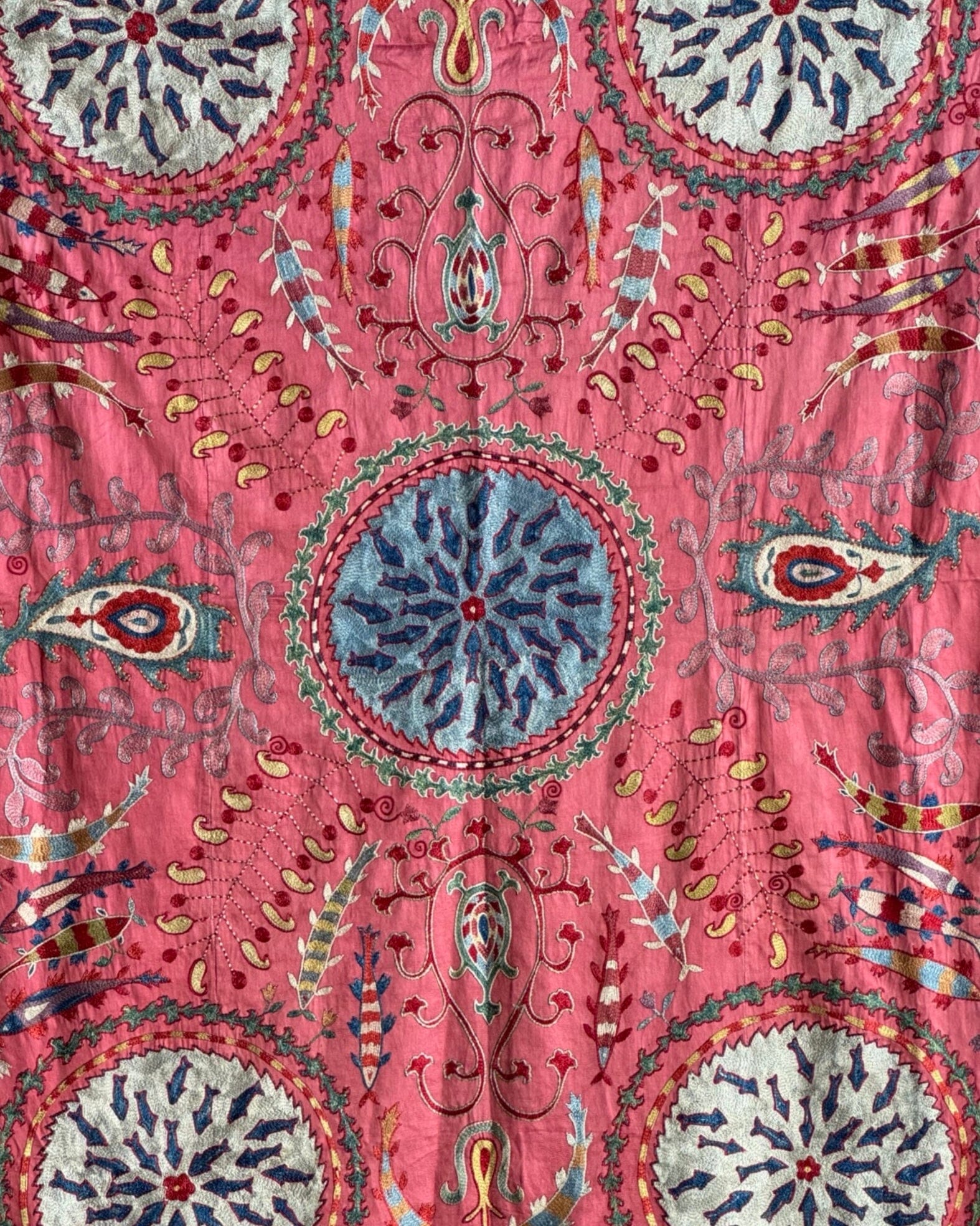 Hand Stitched Suzani (CSSU082924 | 63 x 82") Suzani Aziz Suzani