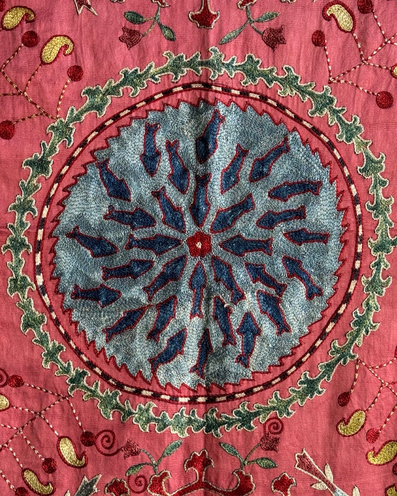 Hand Stitched Suzani (CSSU082924 | 63 x 82") Suzani Aziz Suzani