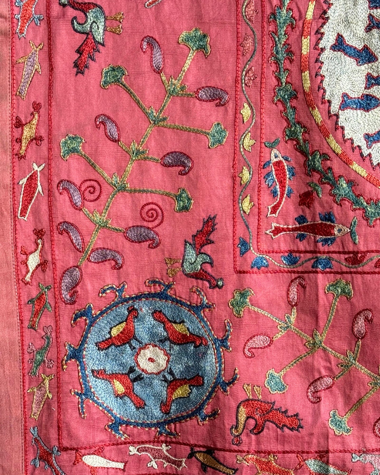 Hand Stitched Suzani (CSSU082924 | 63 x 82") Suzani Aziz Suzani