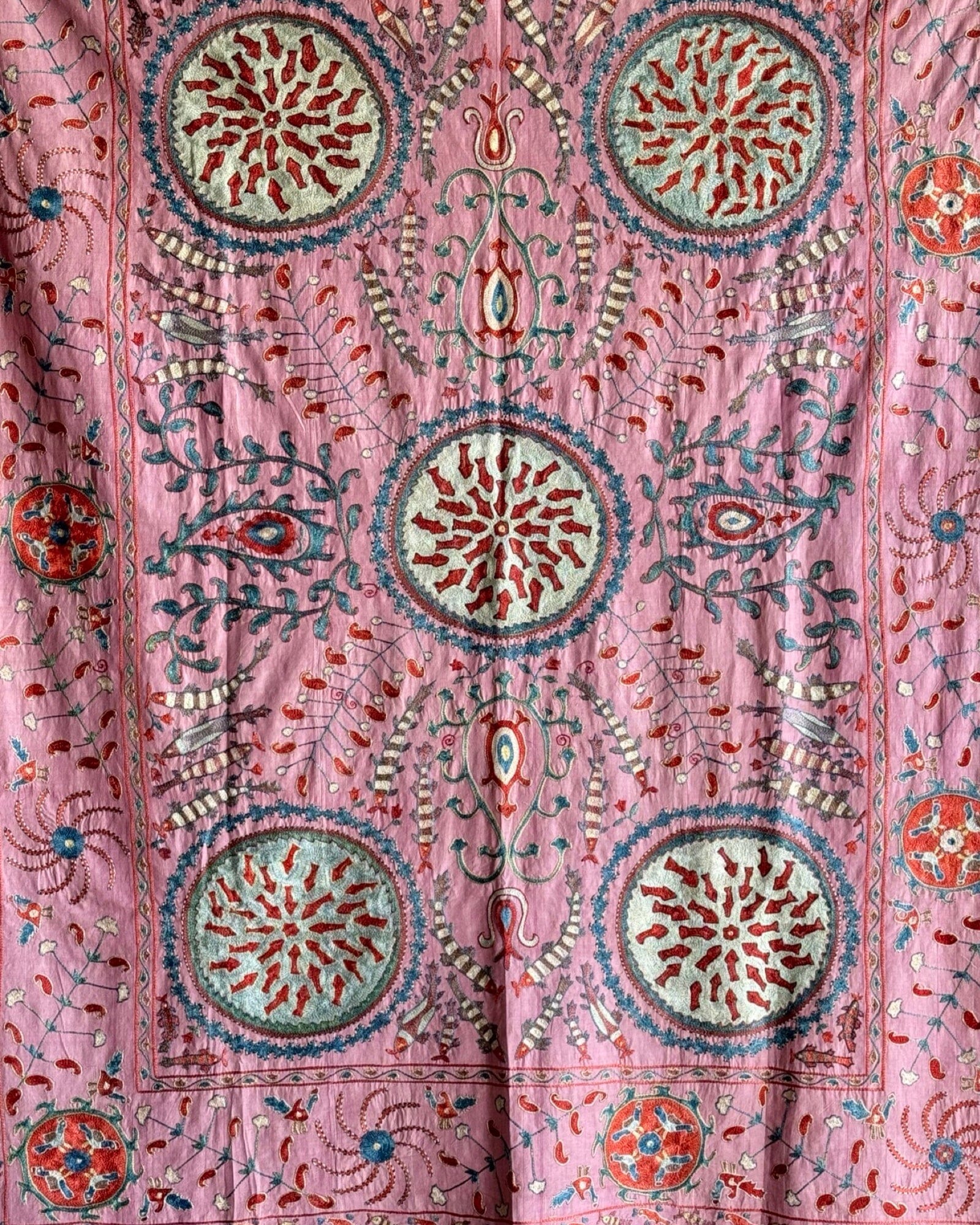 Hand Stitched Suzani (CSSU083124 | 63 x 82") Suzani Aziz Suzani