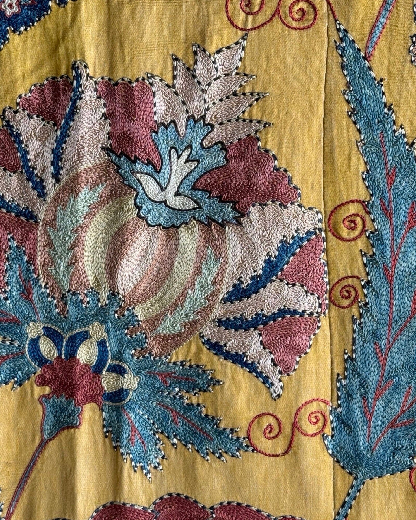 Hand Stitched Suzani (CSSU083224 | 63 x 85") Suzani Aziz Suzani