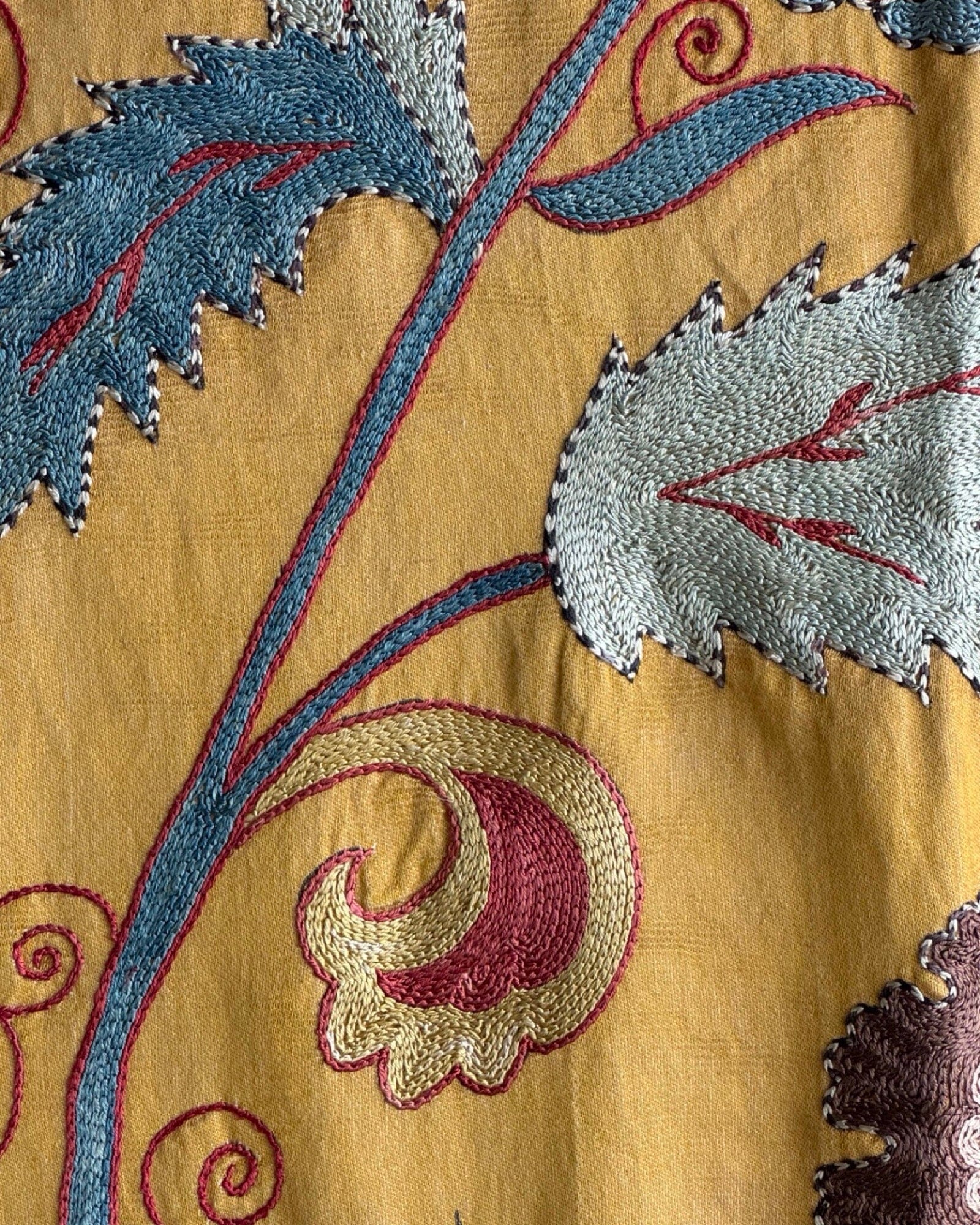 Hand Stitched Suzani (CSSU083224 | 63 x 85") Suzani Aziz Suzani