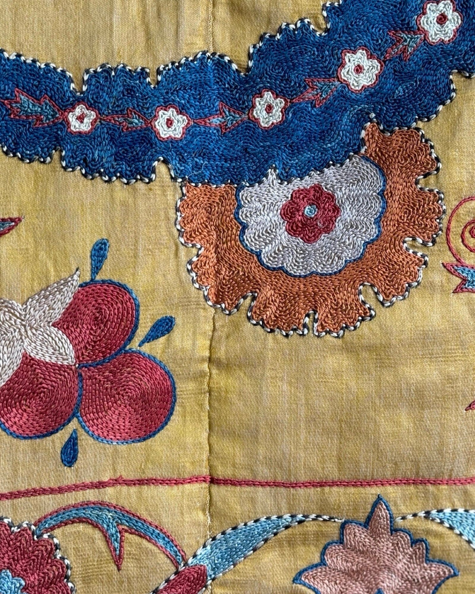 Hand Stitched Suzani (CSSU083224 | 63 x 85") Suzani Aziz Suzani
