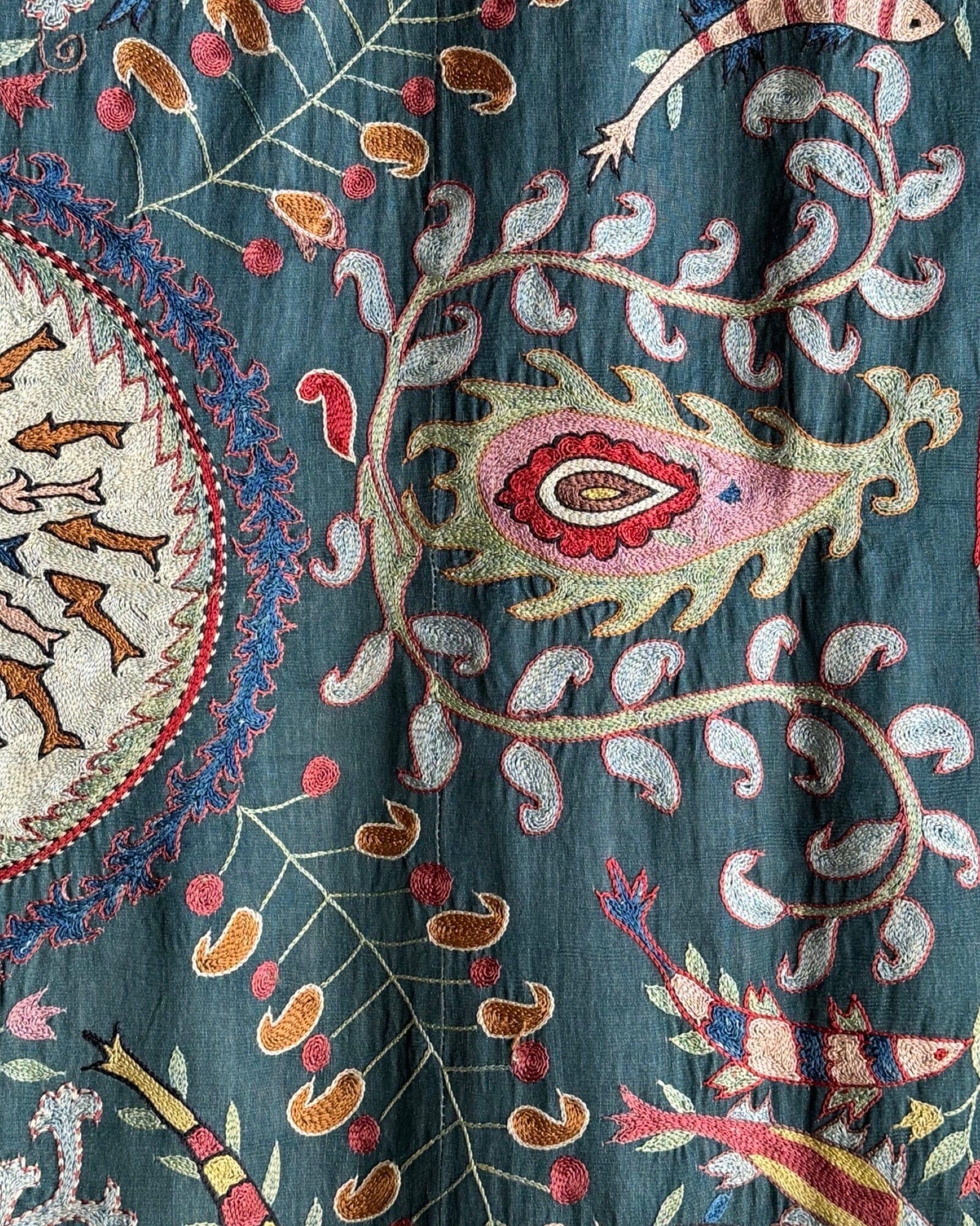Hand Stitched Suzani (CSSU083424 | 63 x 82") Suzani Aziz Suzani