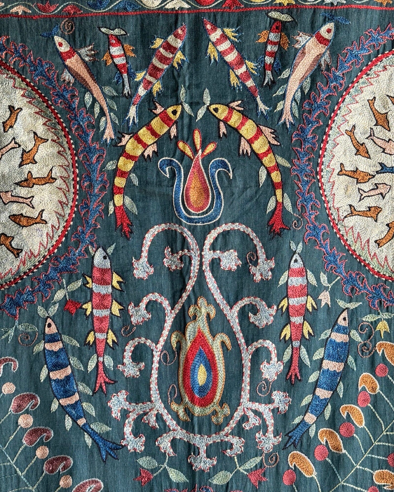 Hand Stitched Suzani (CSSU083424 | 63 x 82") Suzani Aziz Suzani