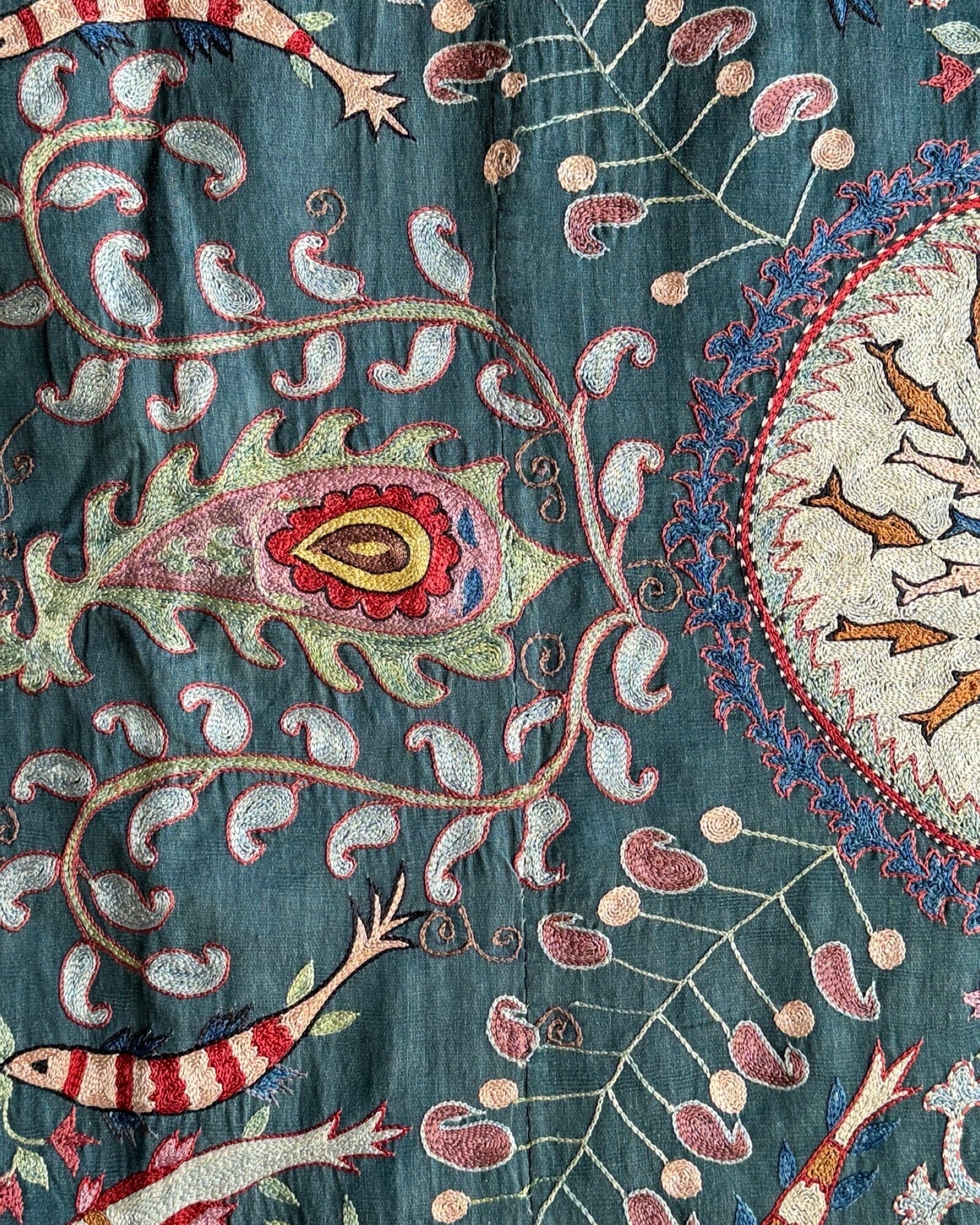 Hand Stitched Suzani (CSSU083424 | 63 x 82") Suzani Aziz Suzani
