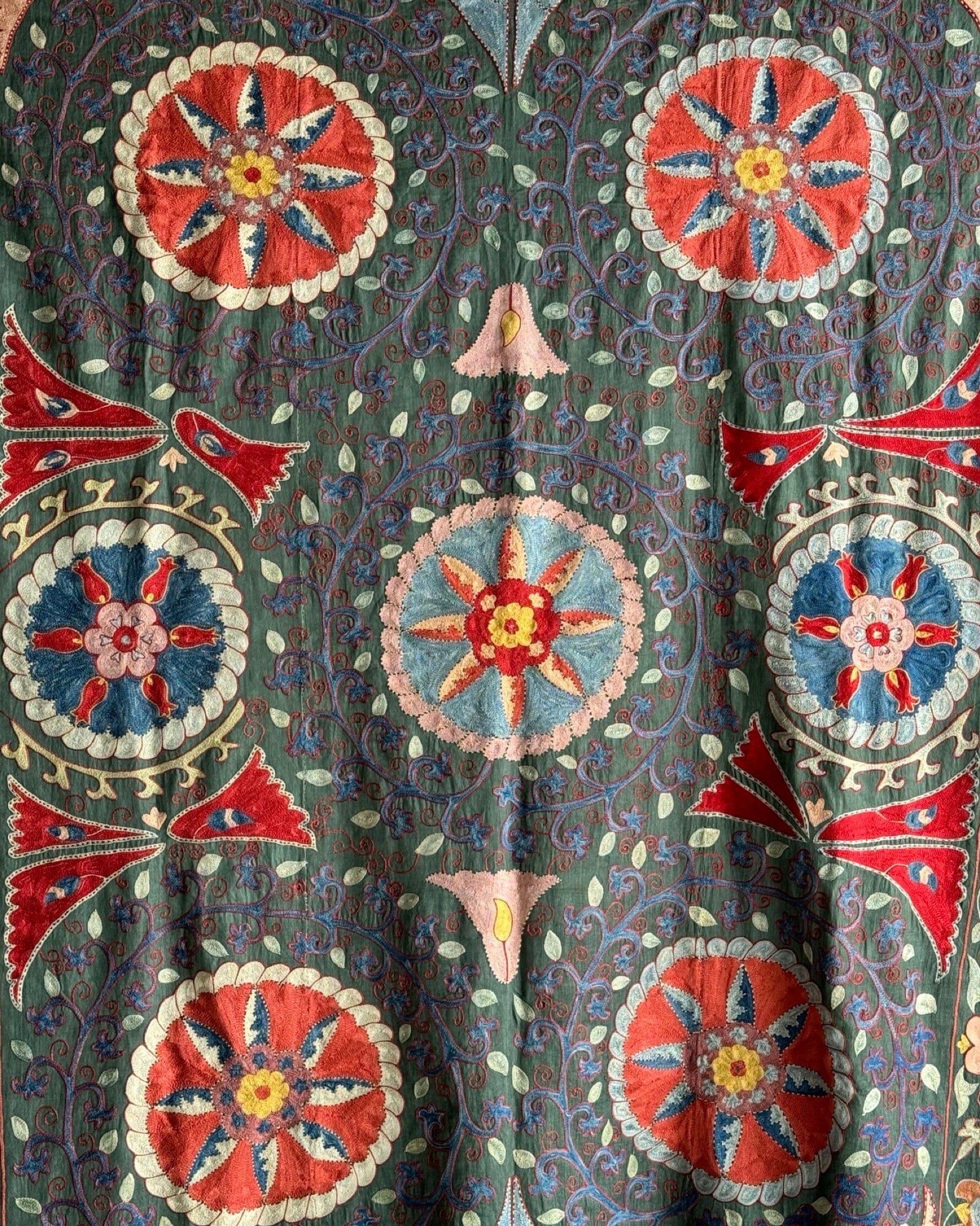 Hand Stitched Suzani (CSSU083624 | 63 x 80") Suzani Aziz Suzani