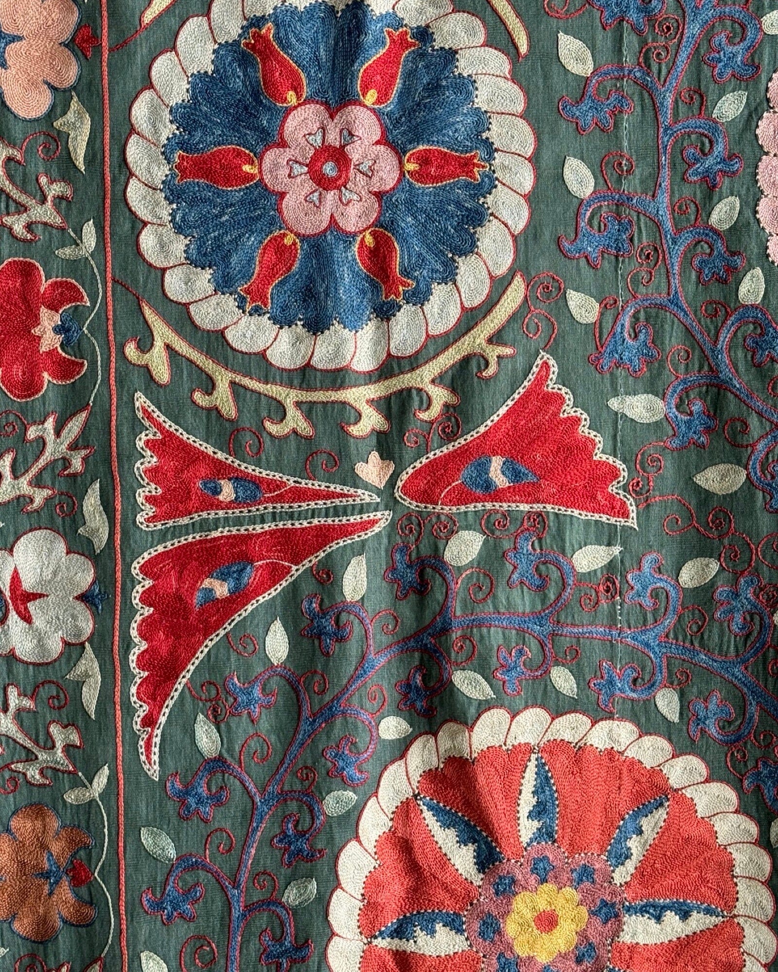 Hand Stitched Suzani (CSSU083624 | 63 x 80") Suzani Aziz Suzani